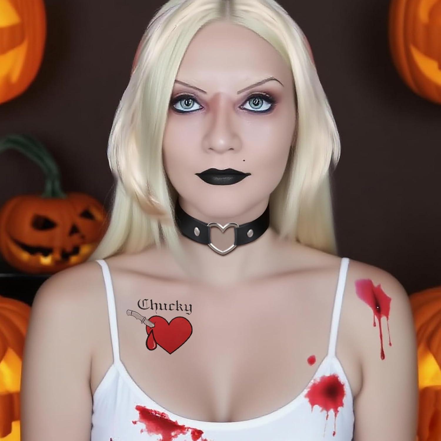 Kit de Maquillaje de Novia Gótica Halloween Go Ho - 4 Piezas