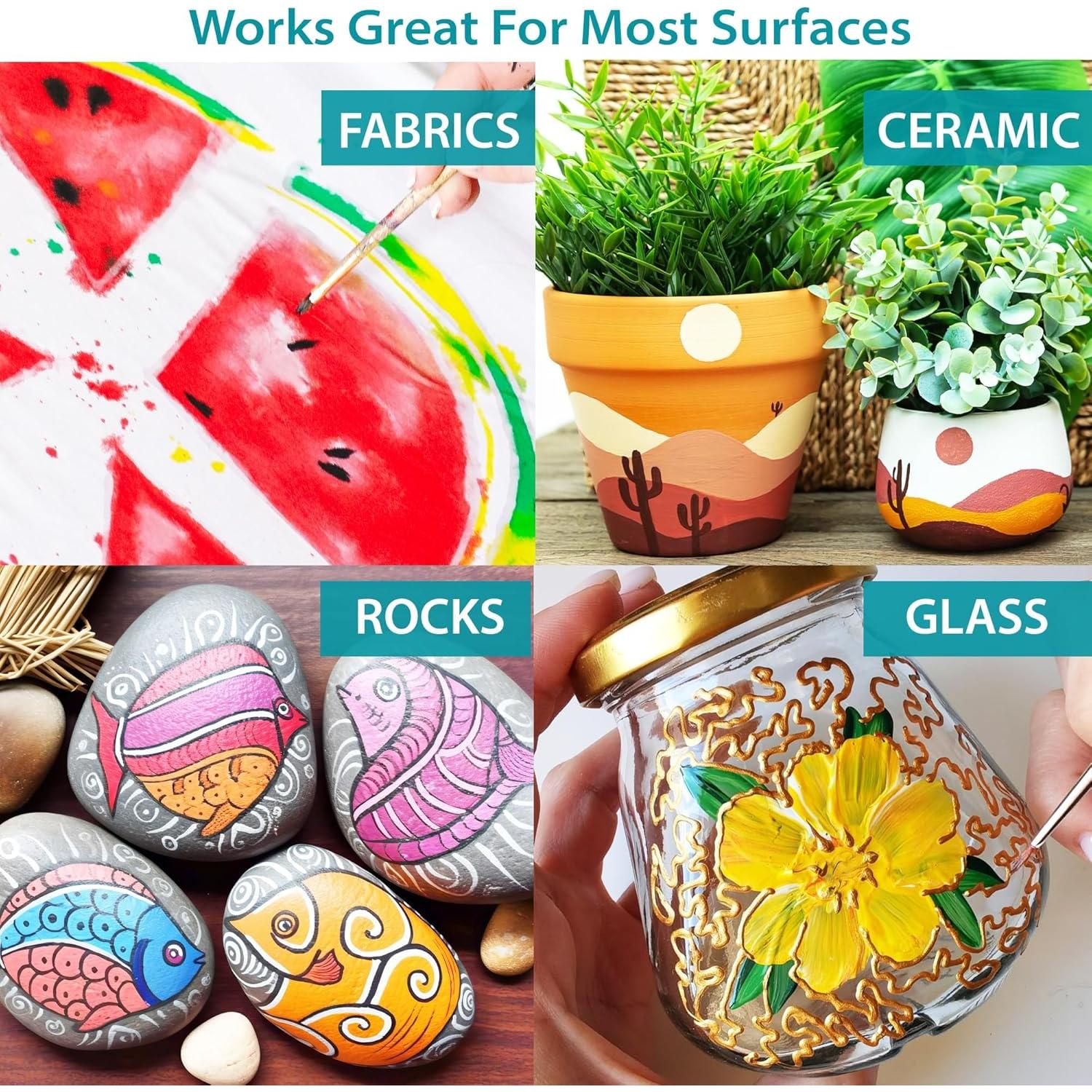 Set de Pintura Acrílica KEFF - 30 Colores 59ml No Tóxica