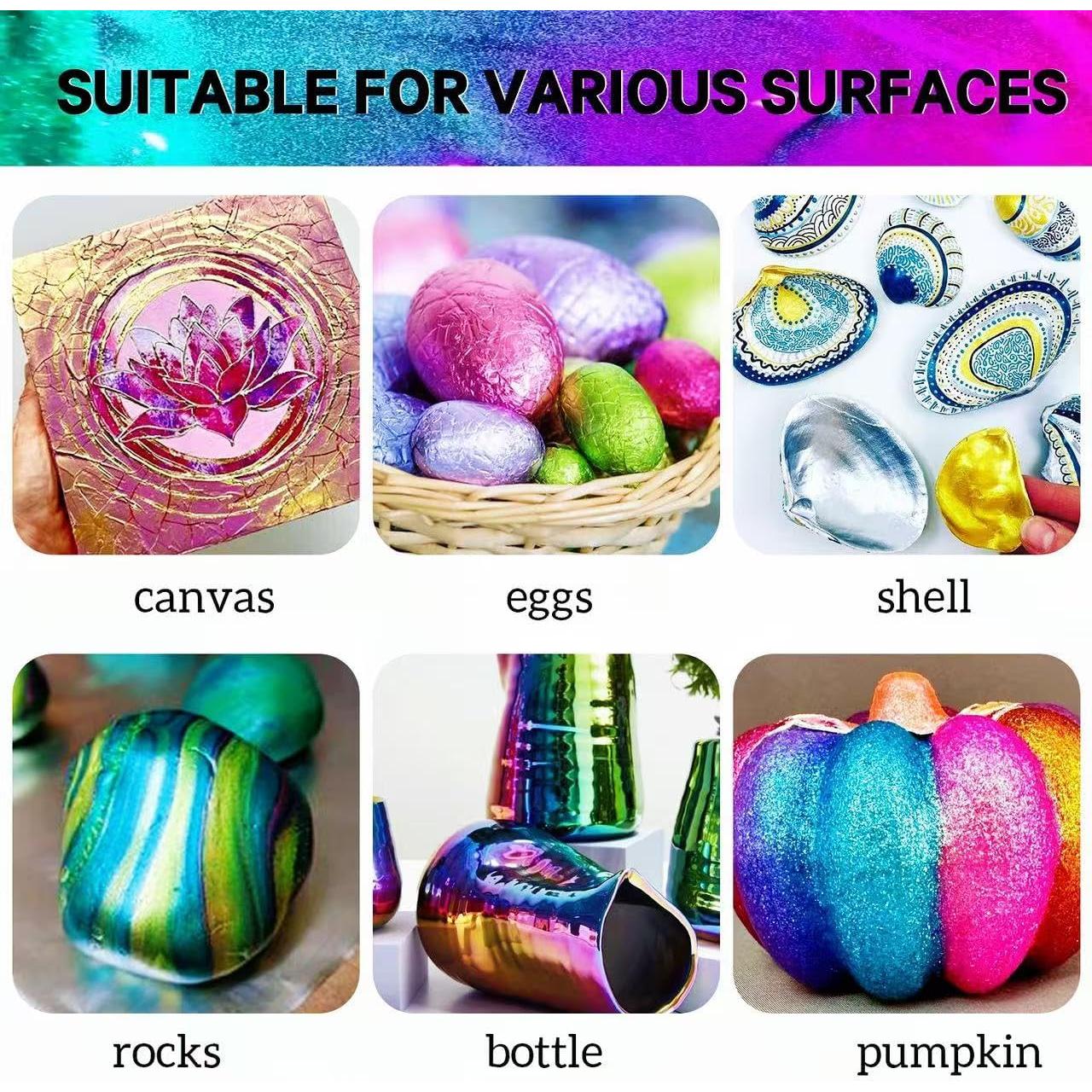 Juego de Pintura Acrílica Metálica Huestry 30 Colores 60 oz