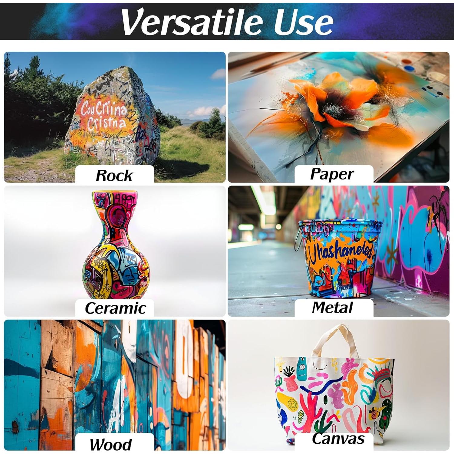 Set de Pintura Acrílica para Aerógrafo FansArriche 44 Colores 20 ml