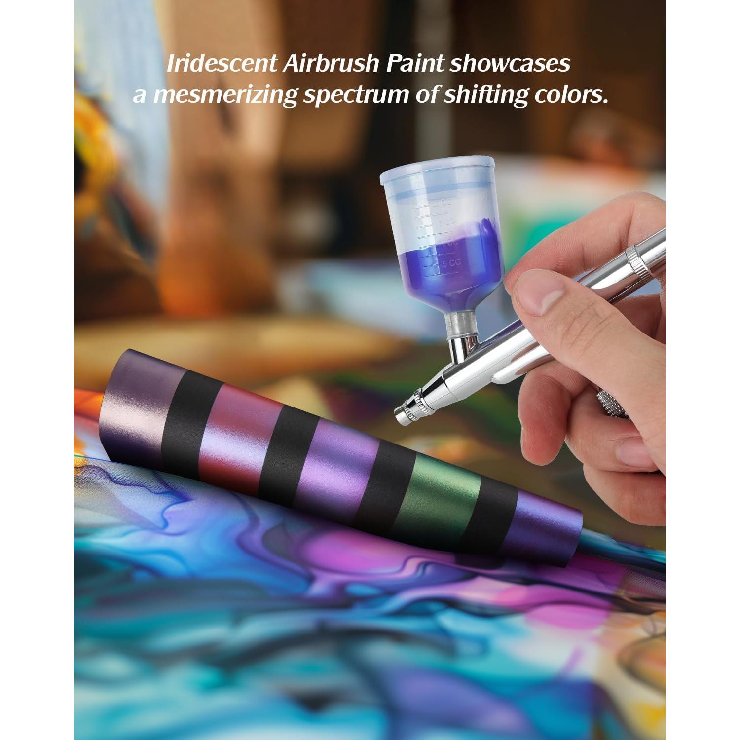 Set de Pintura Airbrush Roizefar 44 Colores 20ml Acrílicas