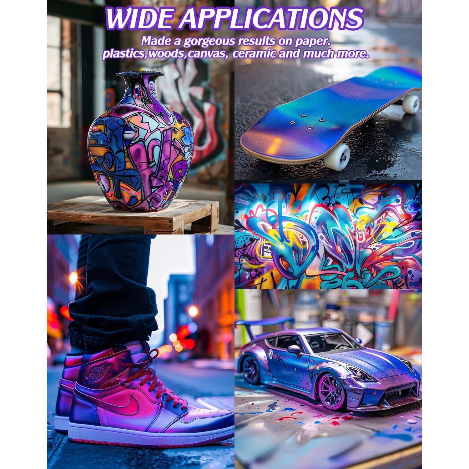 Set de Pintura Airbrush Roizefar 44 Colores 20ml Acrílicas