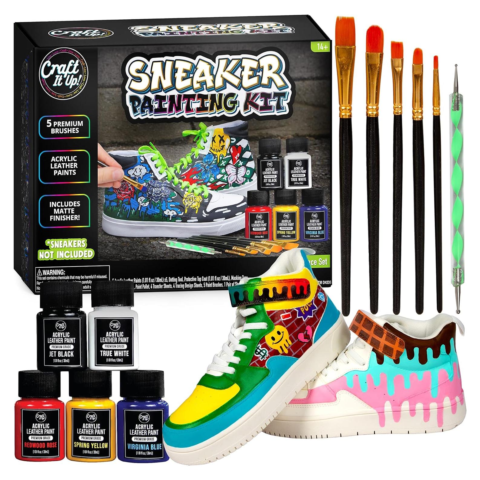 Kit de Pintura Acrílica para Zapatillas Craft It Up - 5 Colores