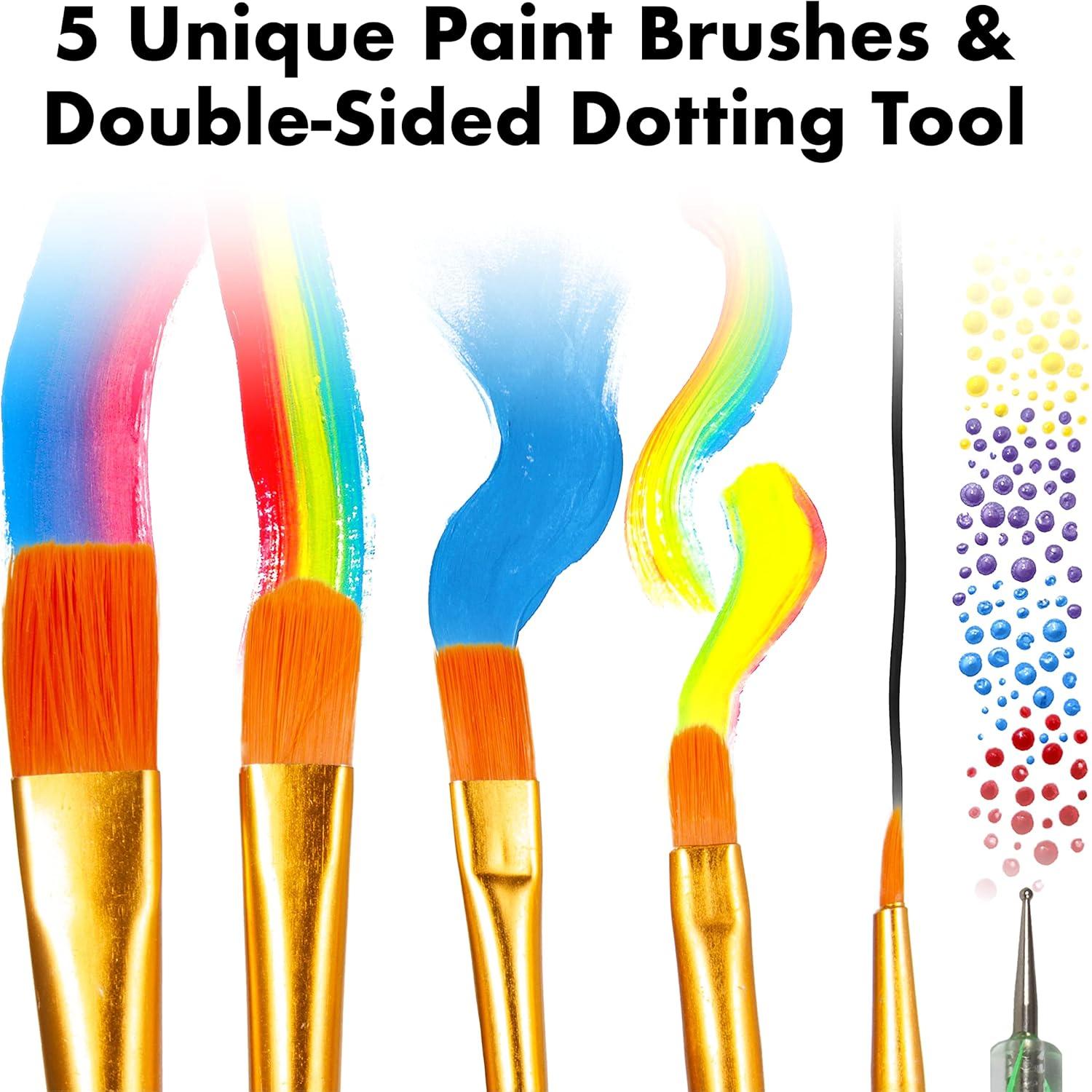 Kit de Pintura Acrílica para Zapatillas Craft It Up - 5 Colores