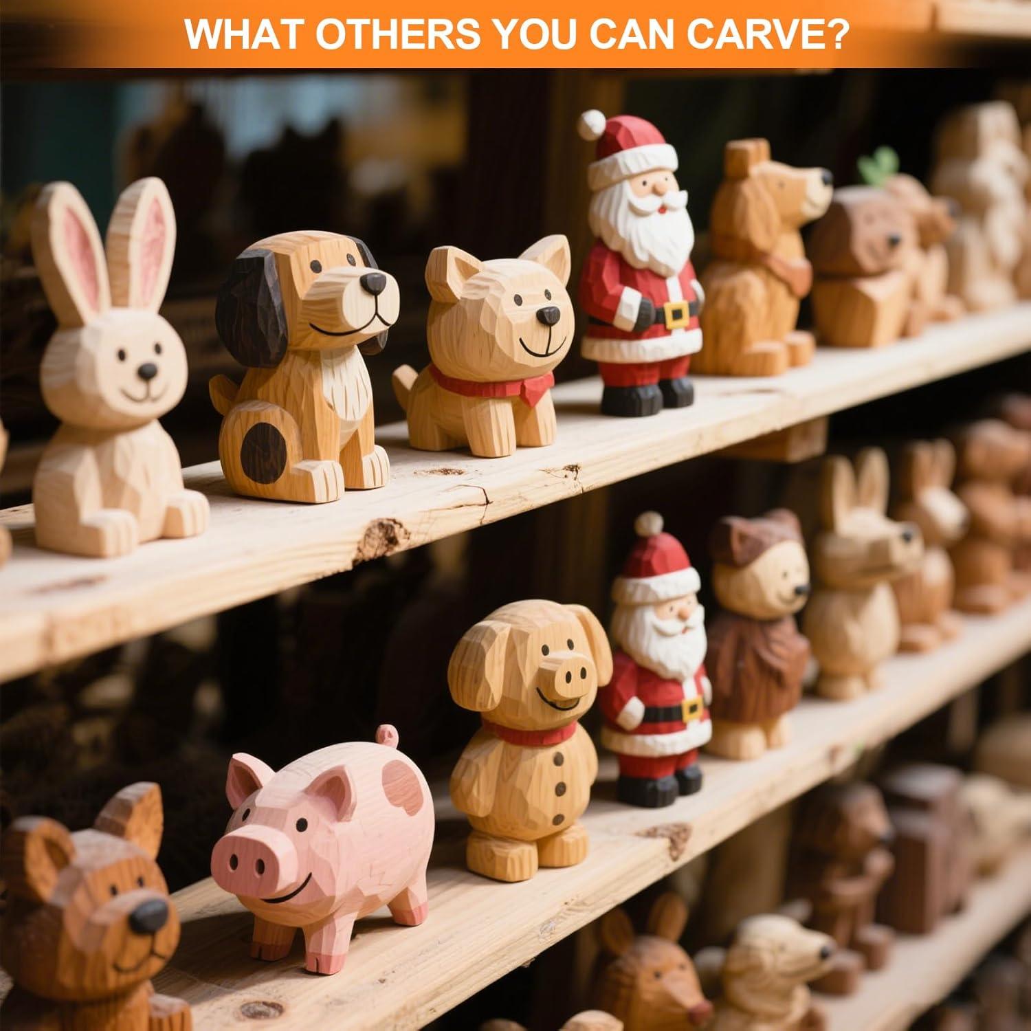 Kit de Tallado en Madera Olerqzer 56 Piezas para Principiantes