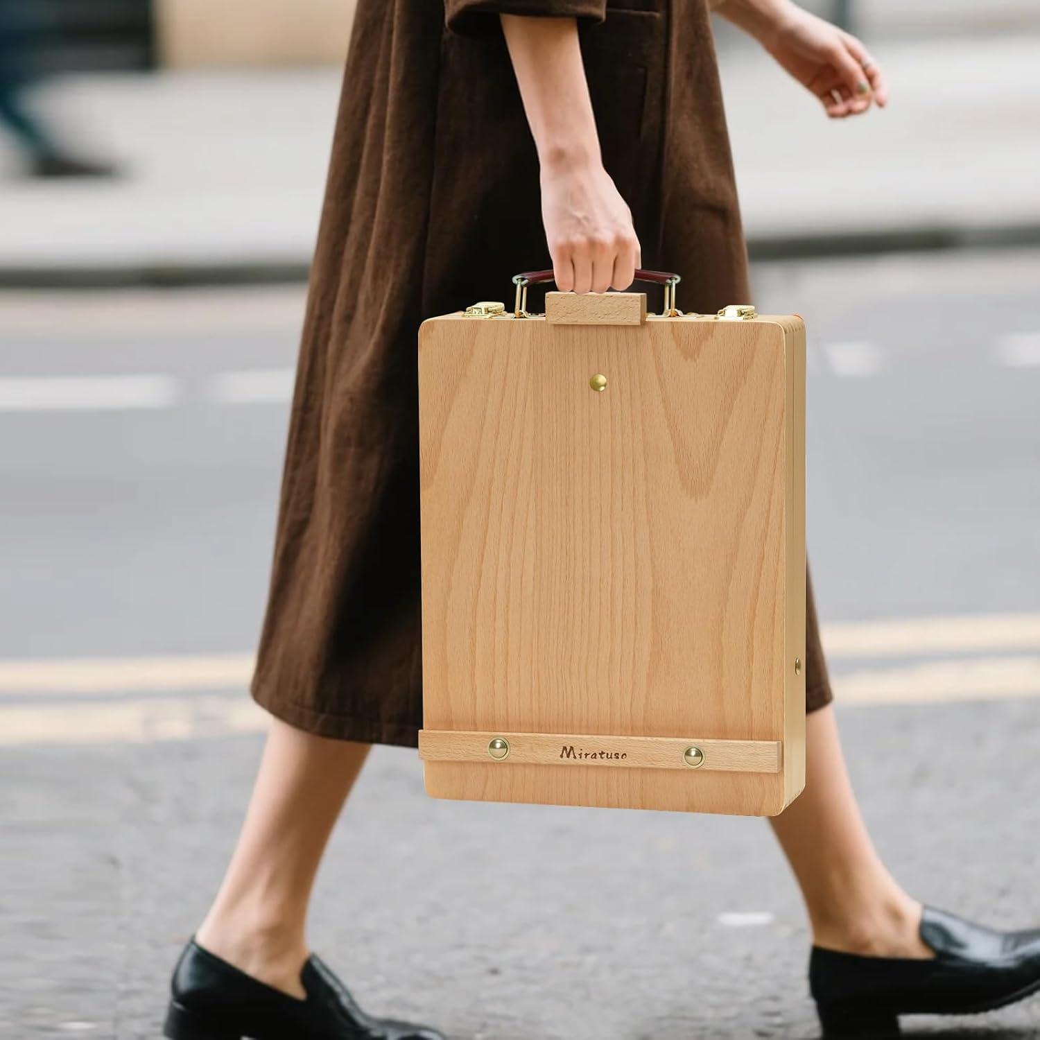 Juego de Arte Deluxe Miratuso 27 Piezas con Caballete y Pinturas