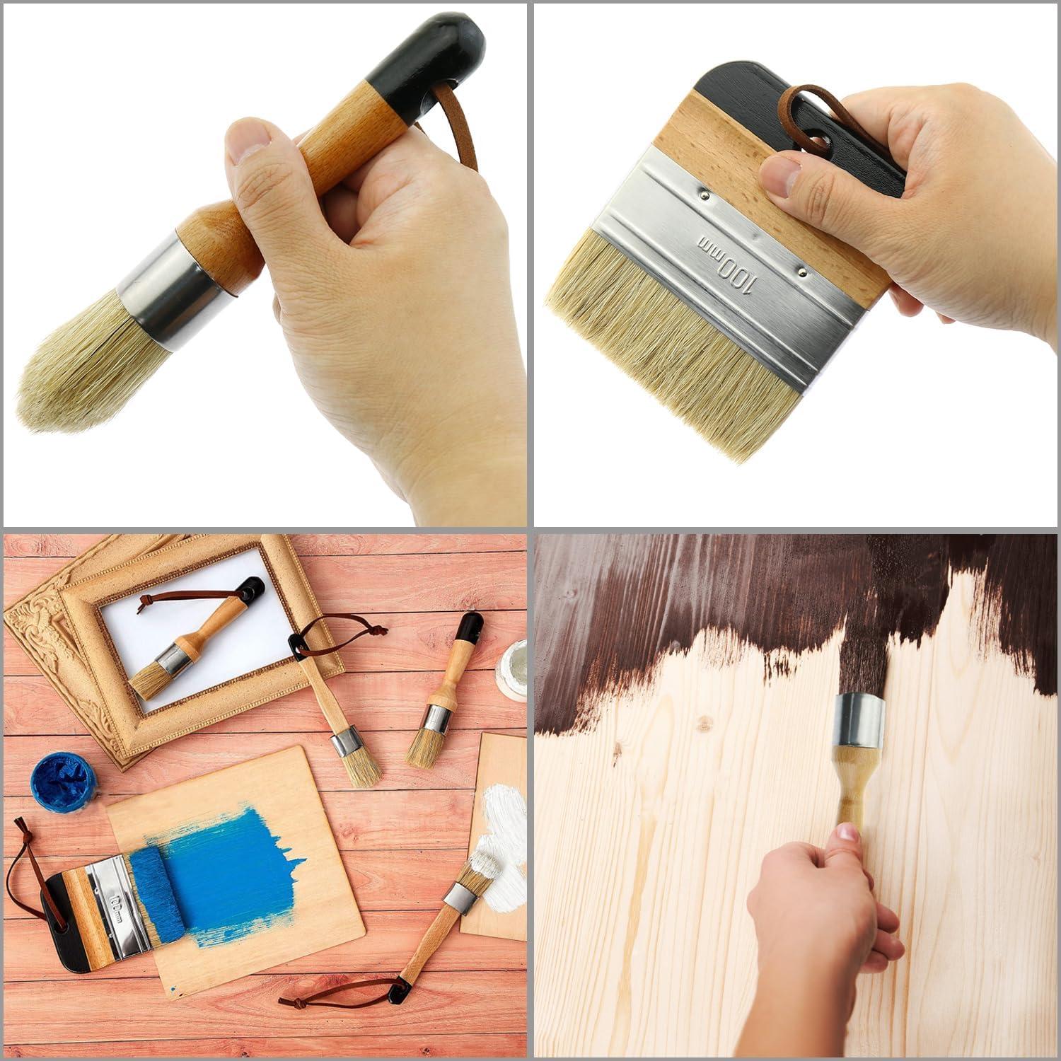 Juego de Pinceles para Pintura de Cera LUORNG 3 Piezas