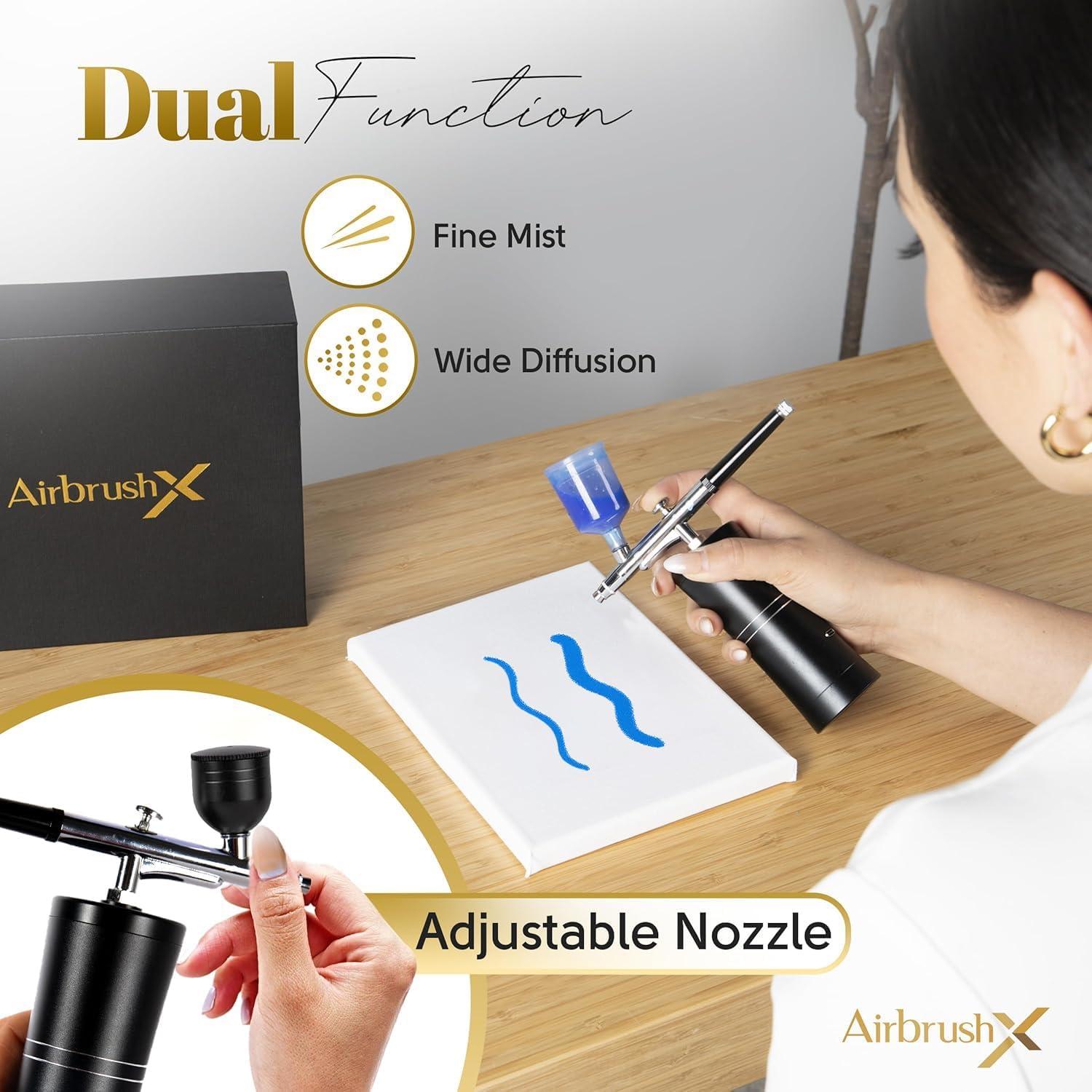 Kit de Aerógrafo AirbrushX con Compresor Inalámbrico