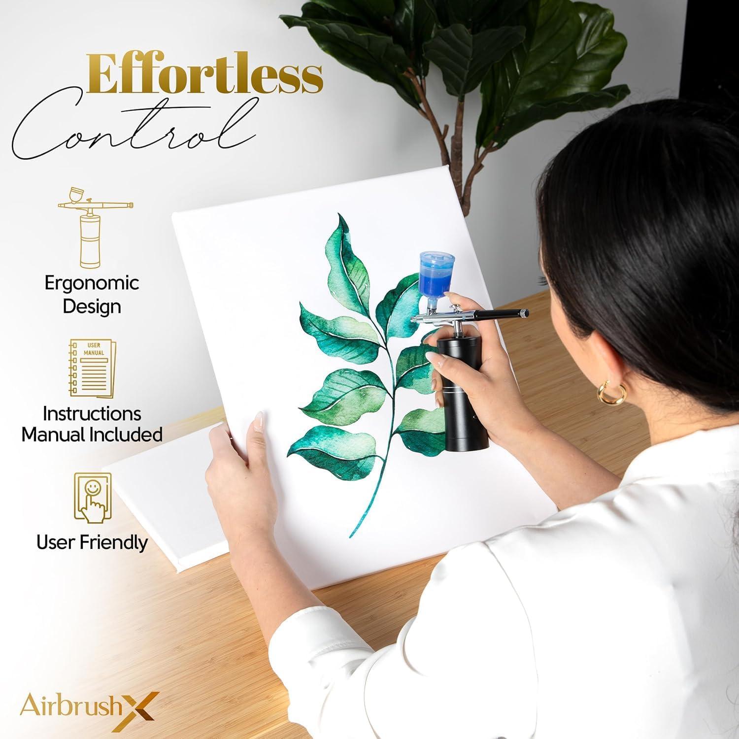 Kit de Aerógrafo AirbrushX con Compresor Inalámbrico