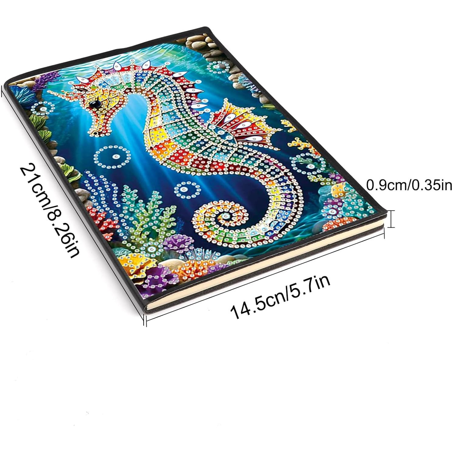 Cuaderno de Pintura de Diamantes JISHSHAY Caballo de Mar 21x14.5cm