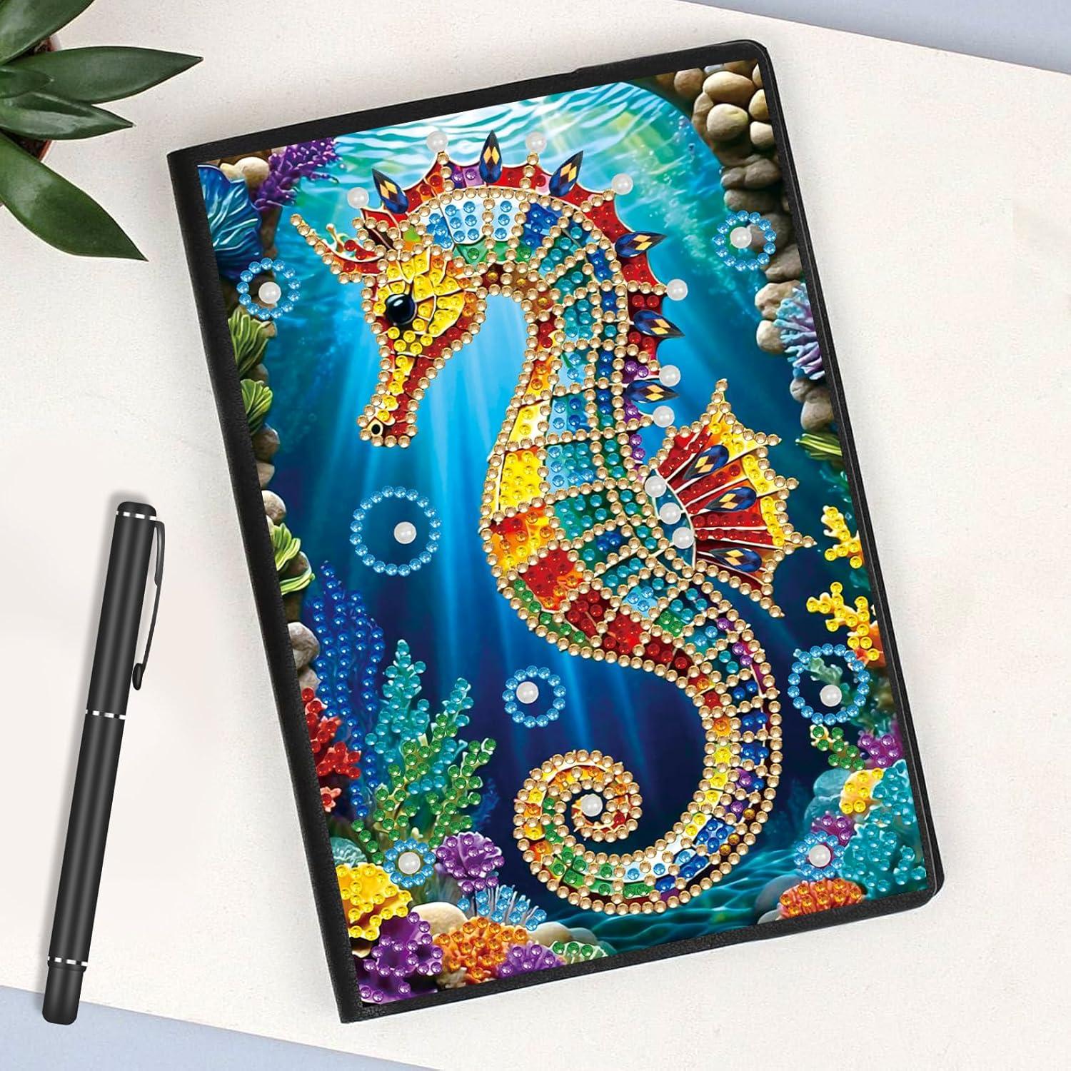 Cuaderno de Pintura de Diamantes JISHSHAY Caballo de Mar 21x14.5cm