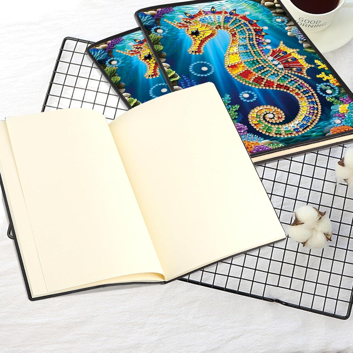 Cuaderno de Pintura de Diamantes JISHSHAY Caballo de Mar 21x14.5cm