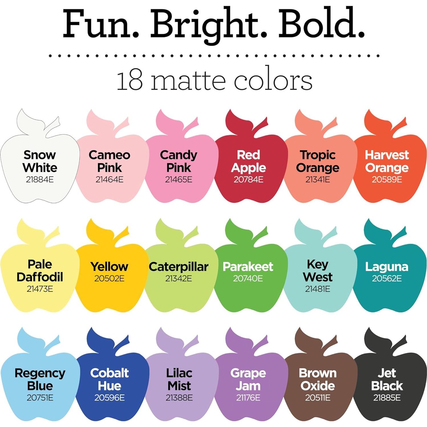 Conjunto de Pintura Acrílica Apple Barrel PROMOTCK 18 Colores 59 ml