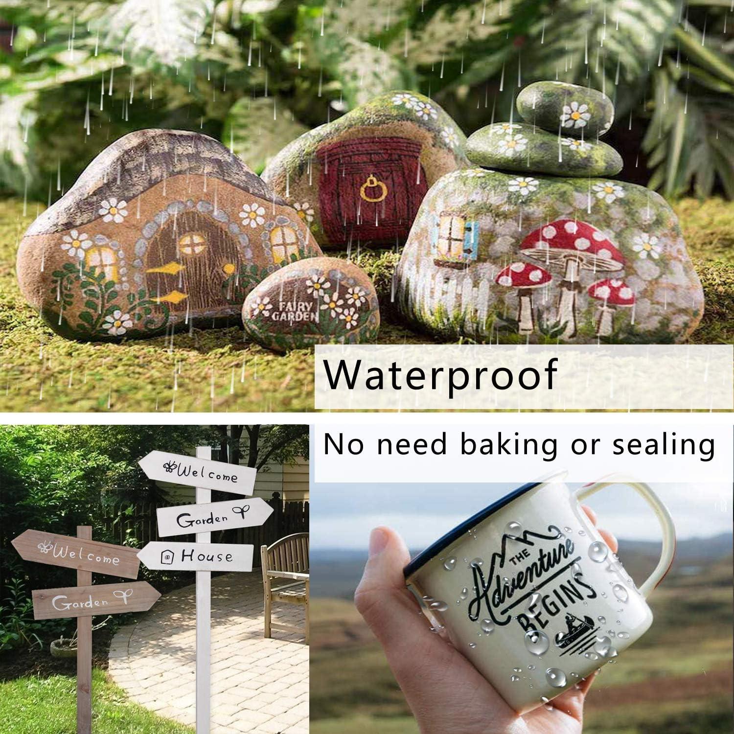 Marcadores de Pintura Blanca Lesun Overseas, Set de 12 Unidades