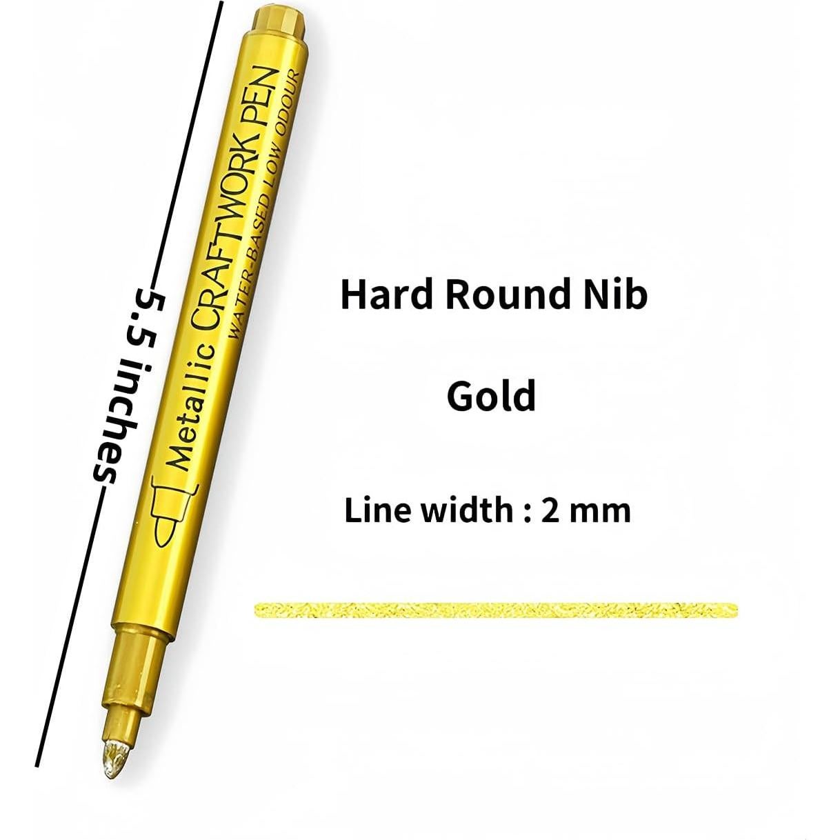 Conjunto de Marcadores Permanentes Acrílicos Funny Live 6pcs