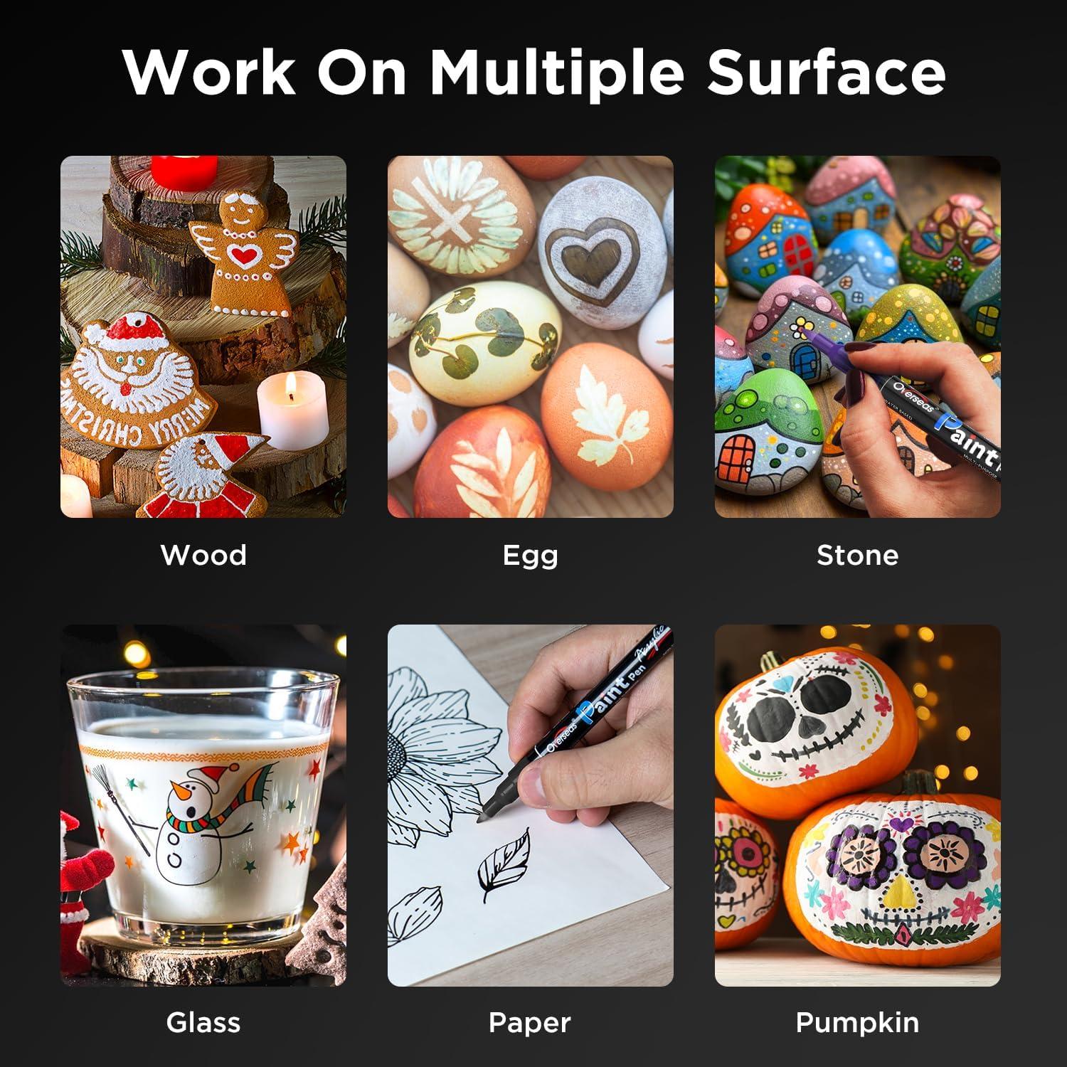 Marcadores de Pintura Acrílica Extrafina Lesun - 12 Colores