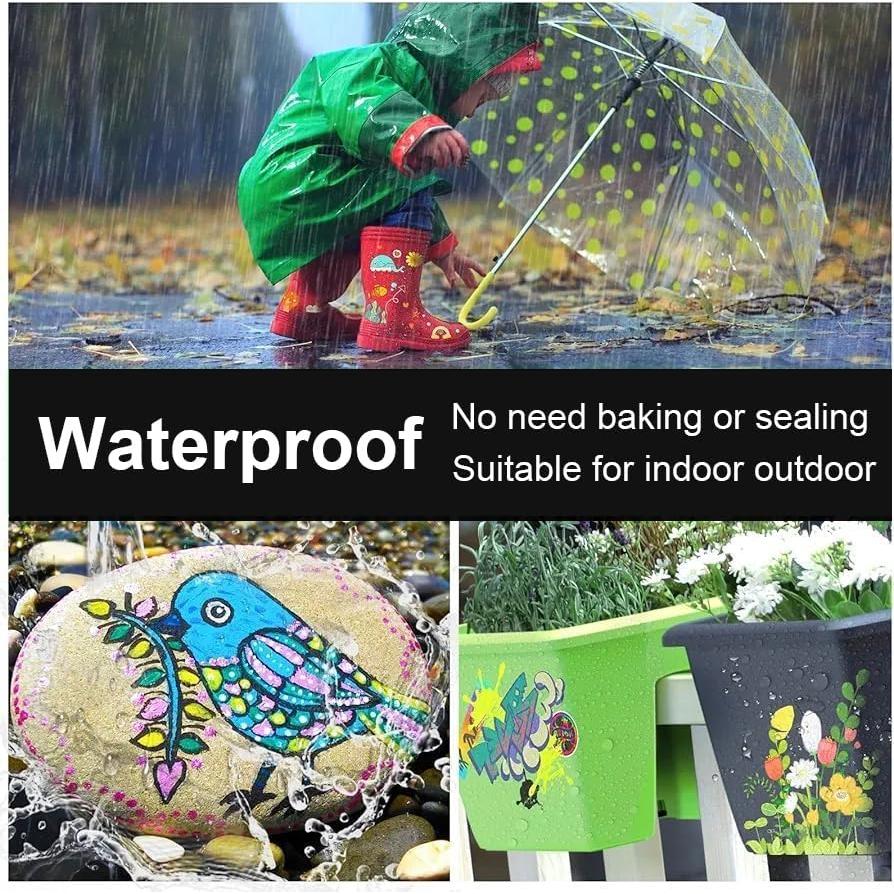 Marcadores de Pintura Metálicos VHEONET - 6 Pzas Dorado y Plateado