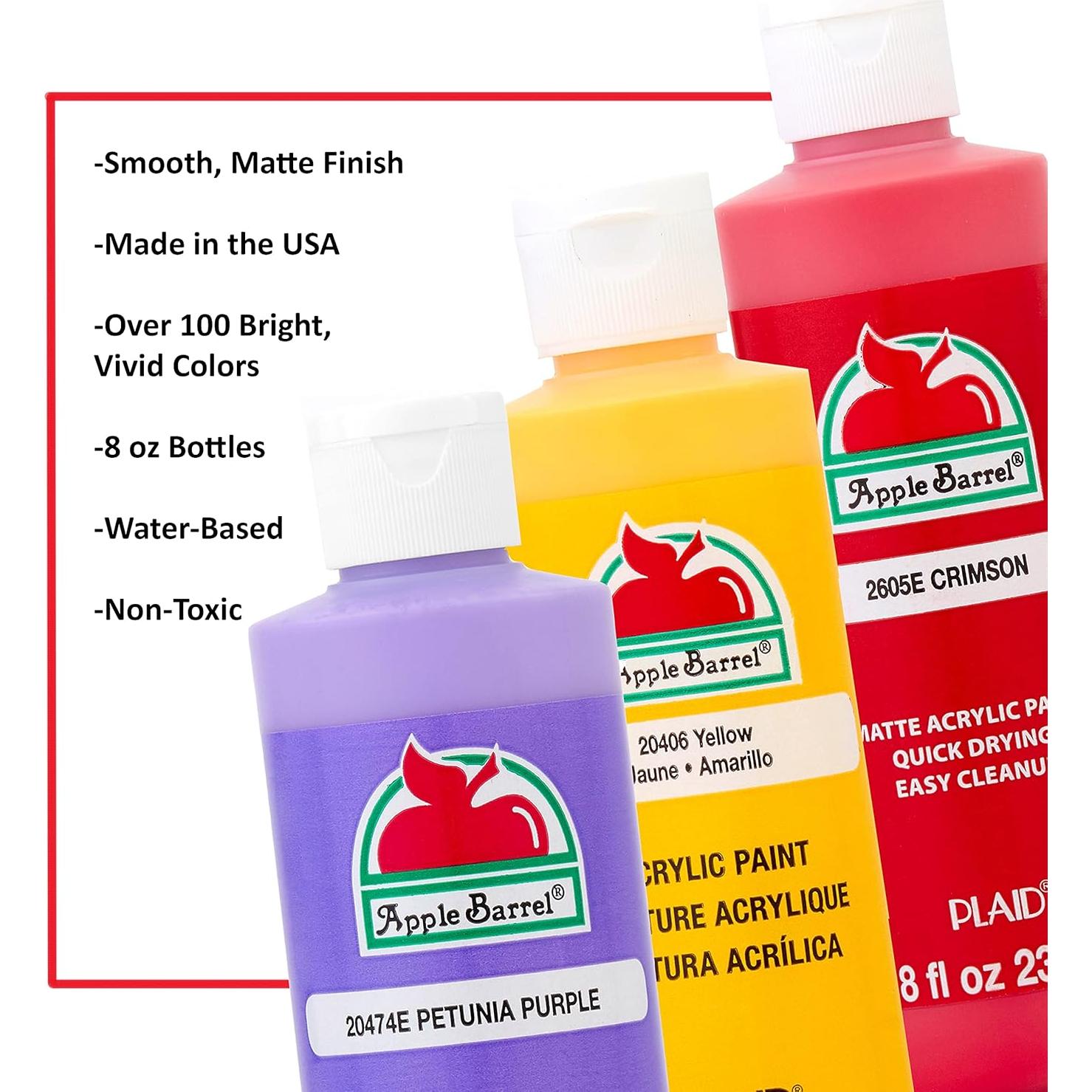 Pintura Acrílica Apple Barrel 8 Oz Blanco Antiguo Mate