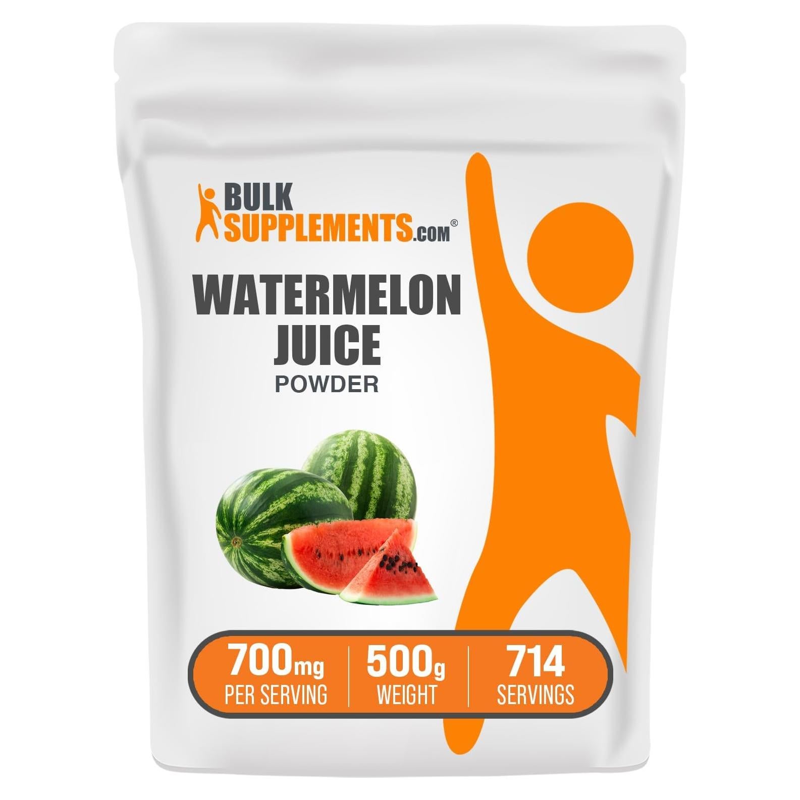 Polvo de Jugo de Sandía BulkSupplements 500g - Suplemento Hidratante