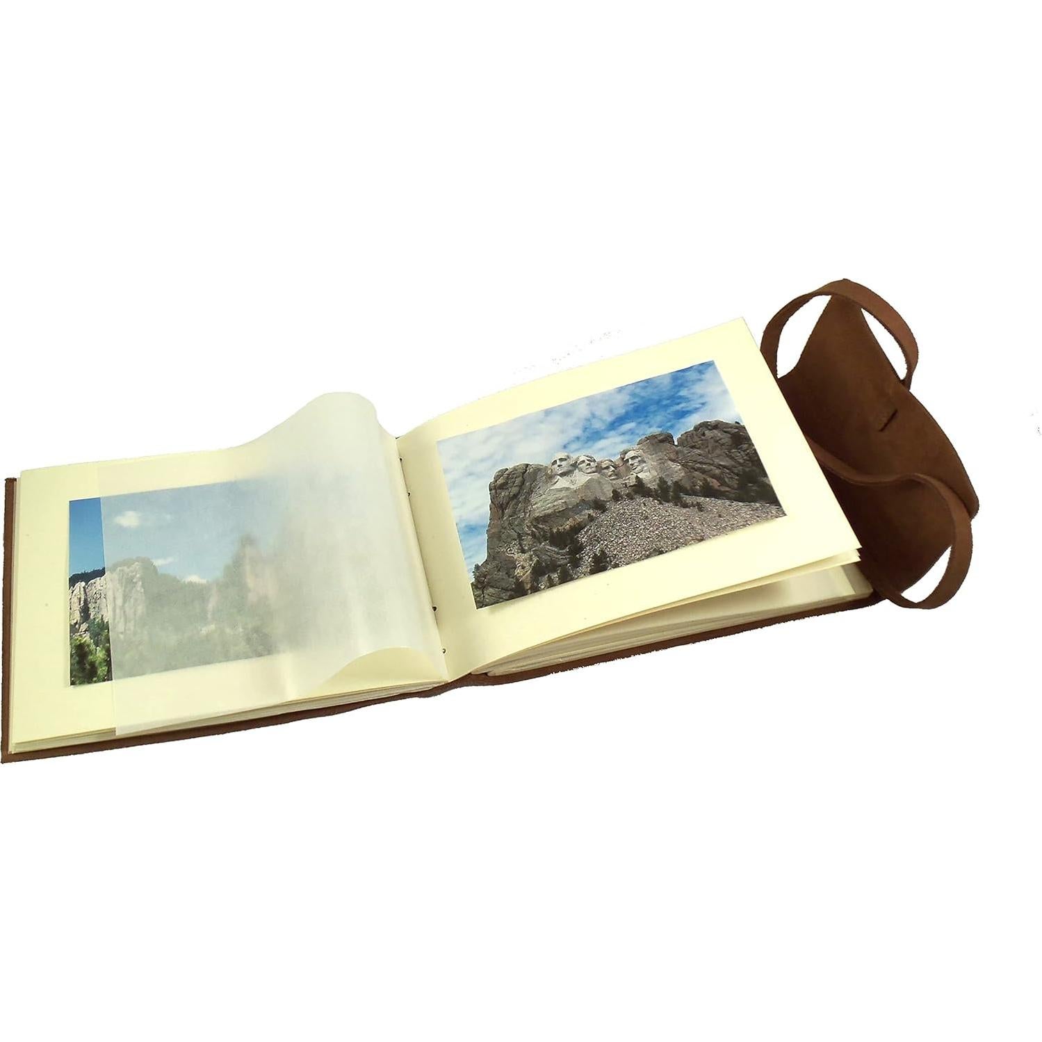 Álbum de fotos de cuero rústico Rustic Ridge Leather 60 fotos