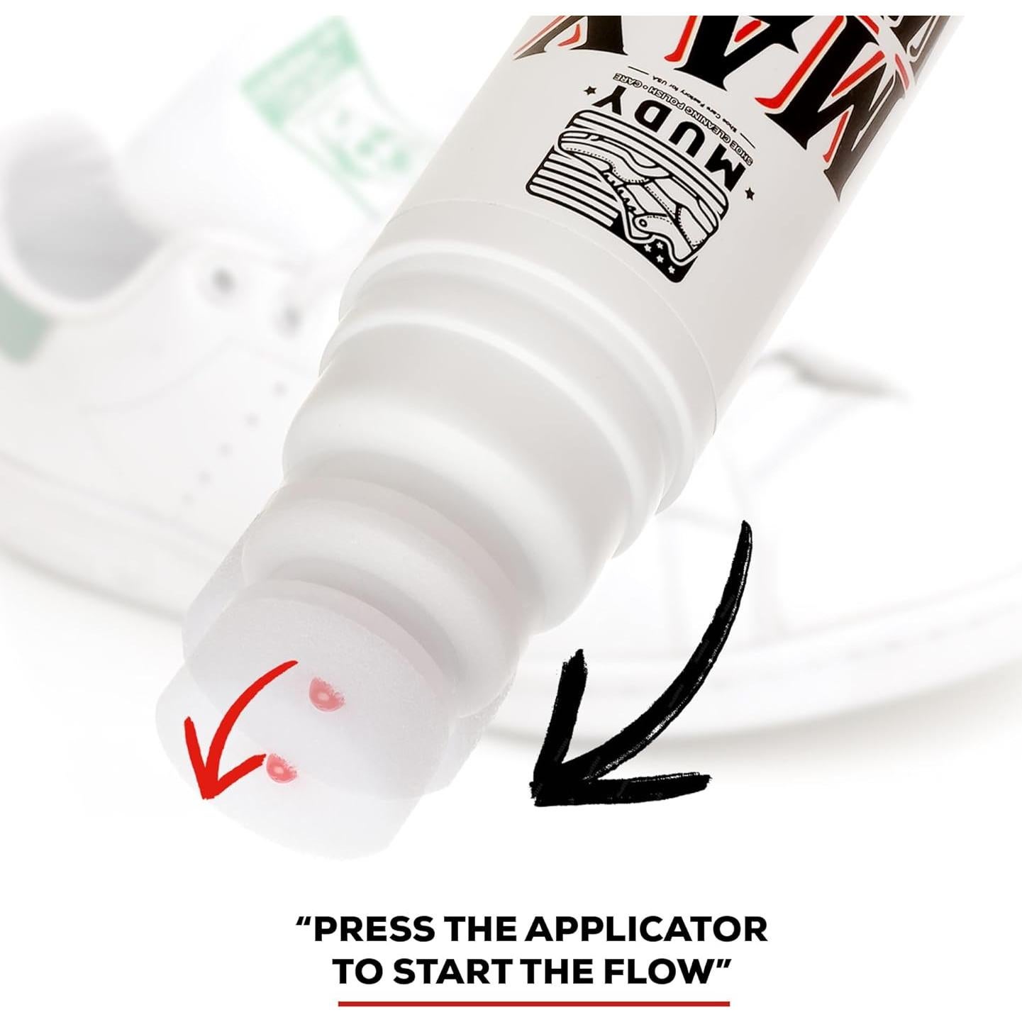 MUDY Max White - Pintura Blanca para Zapatillas y Cuero 100g