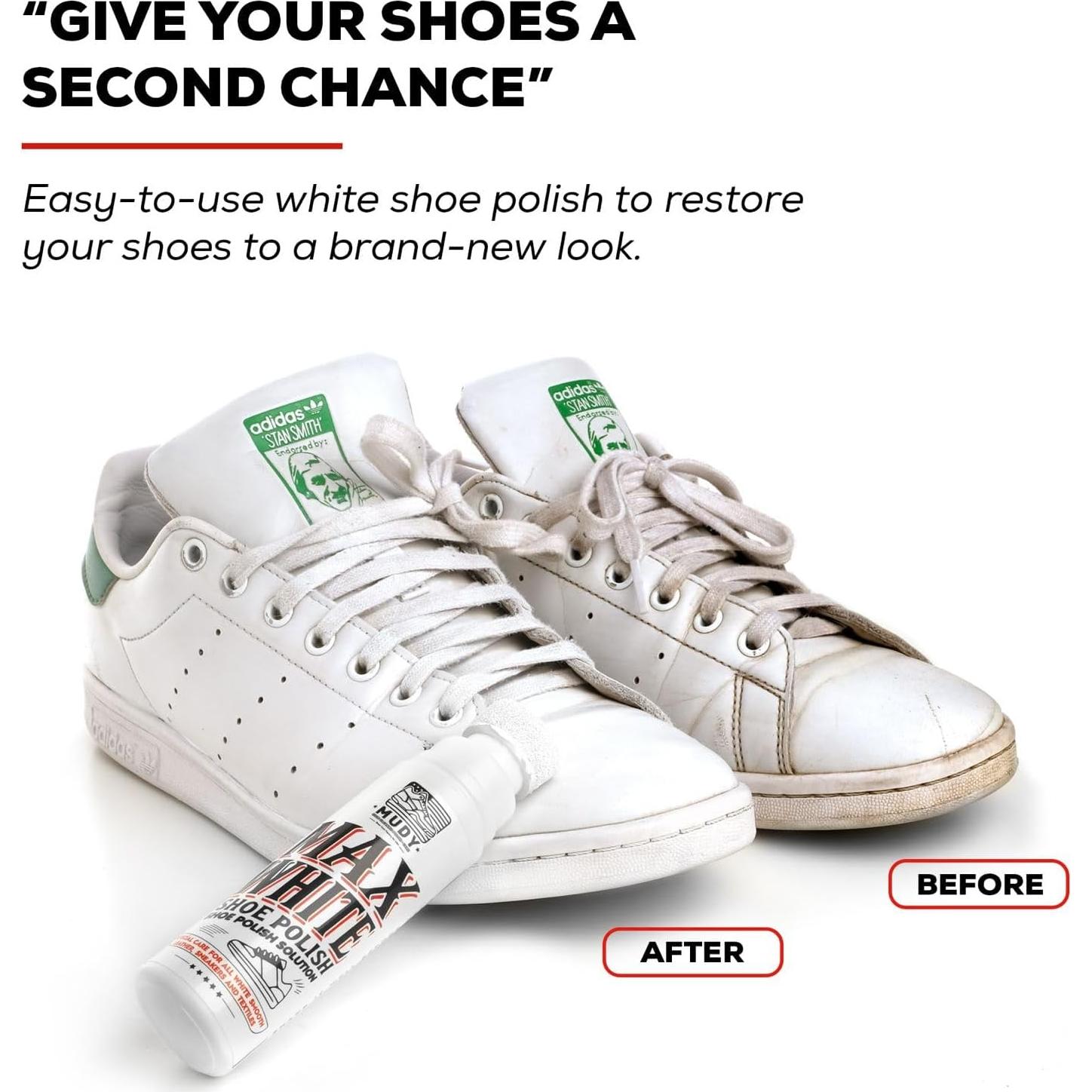 MUDY Max White - Pintura Blanca para Zapatillas y Cuero 100g