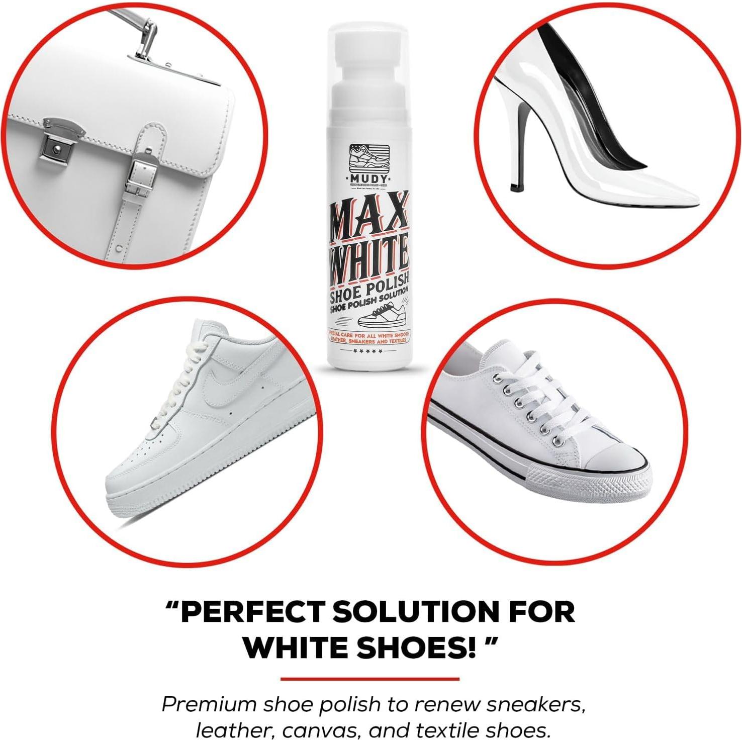 MUDY Max White - Pintura Blanca para Zapatillas y Cuero 100g
