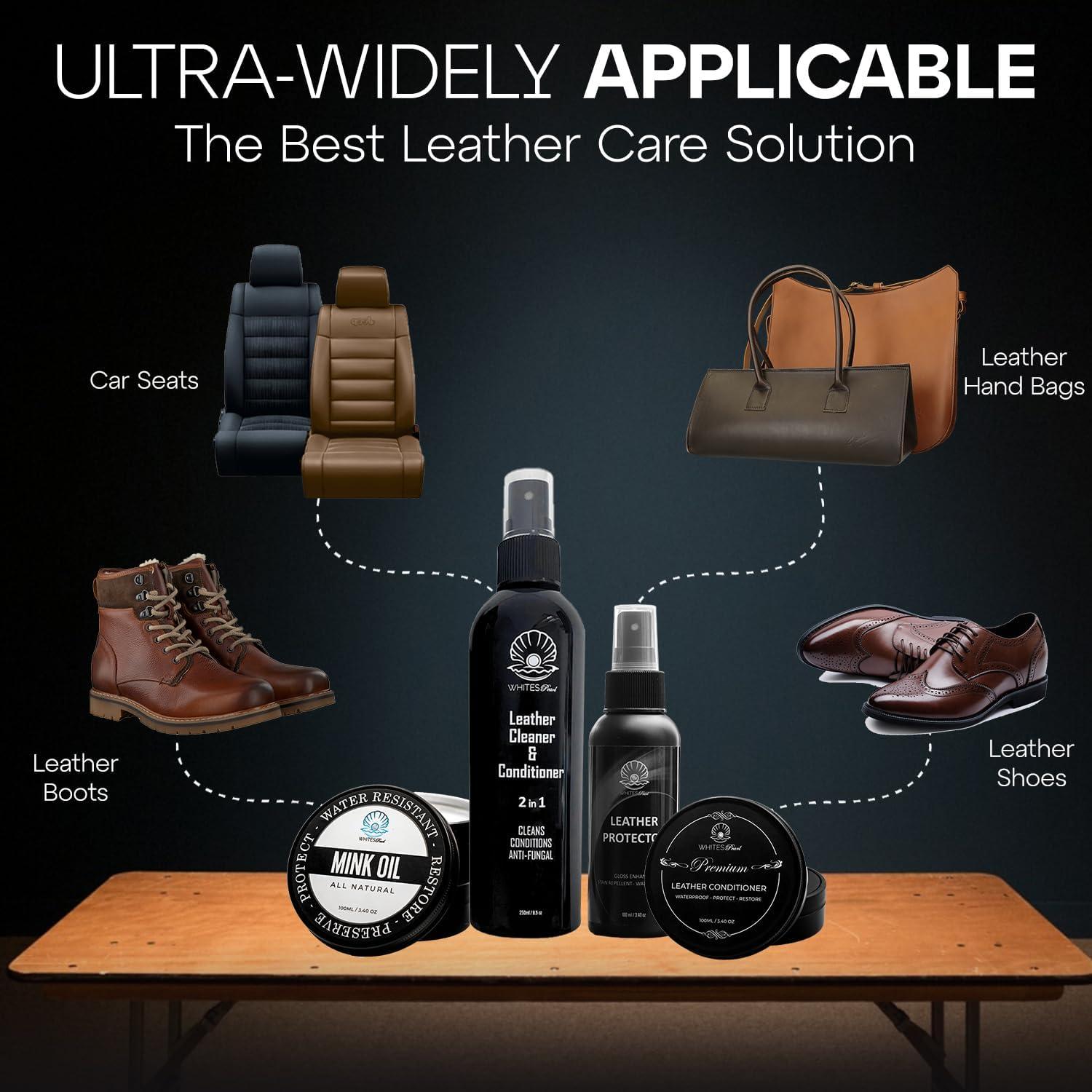 Acondicionador de Cuero Whites Pearl 108.86g - Limpiador y Protector