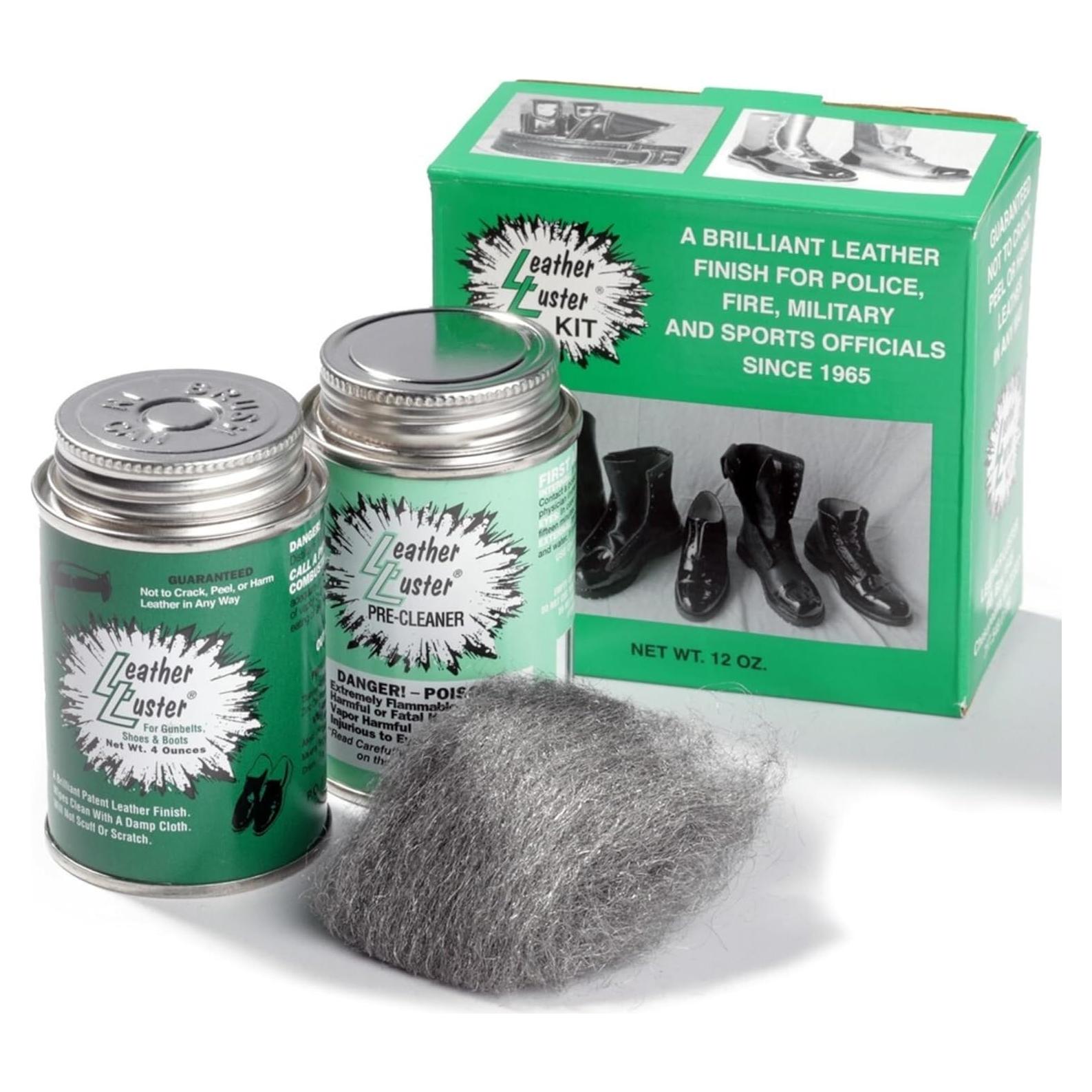 Pulidor de Cuero Leather Luster Kit Original 12oz - Brillo Duradero
