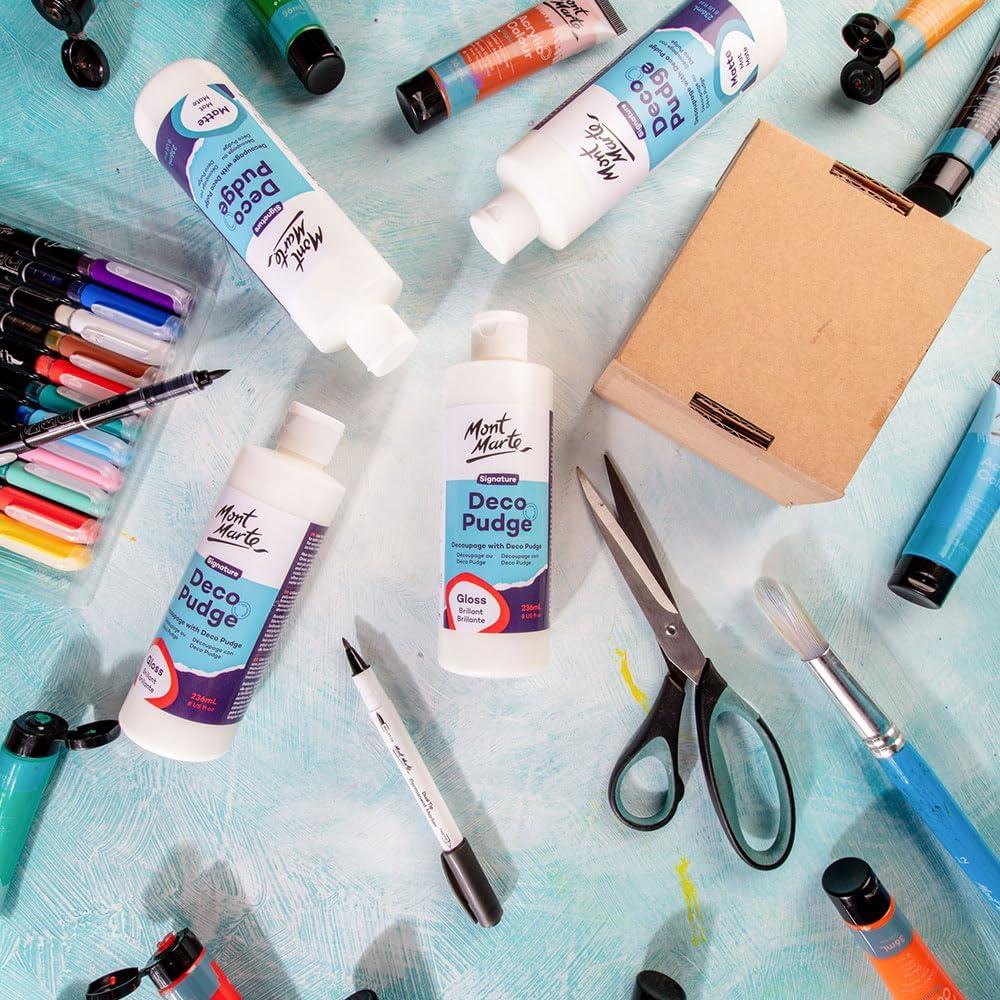 Mont Marte Deco Pudge Barniz Brillo 236ml - Sellador Multiusos