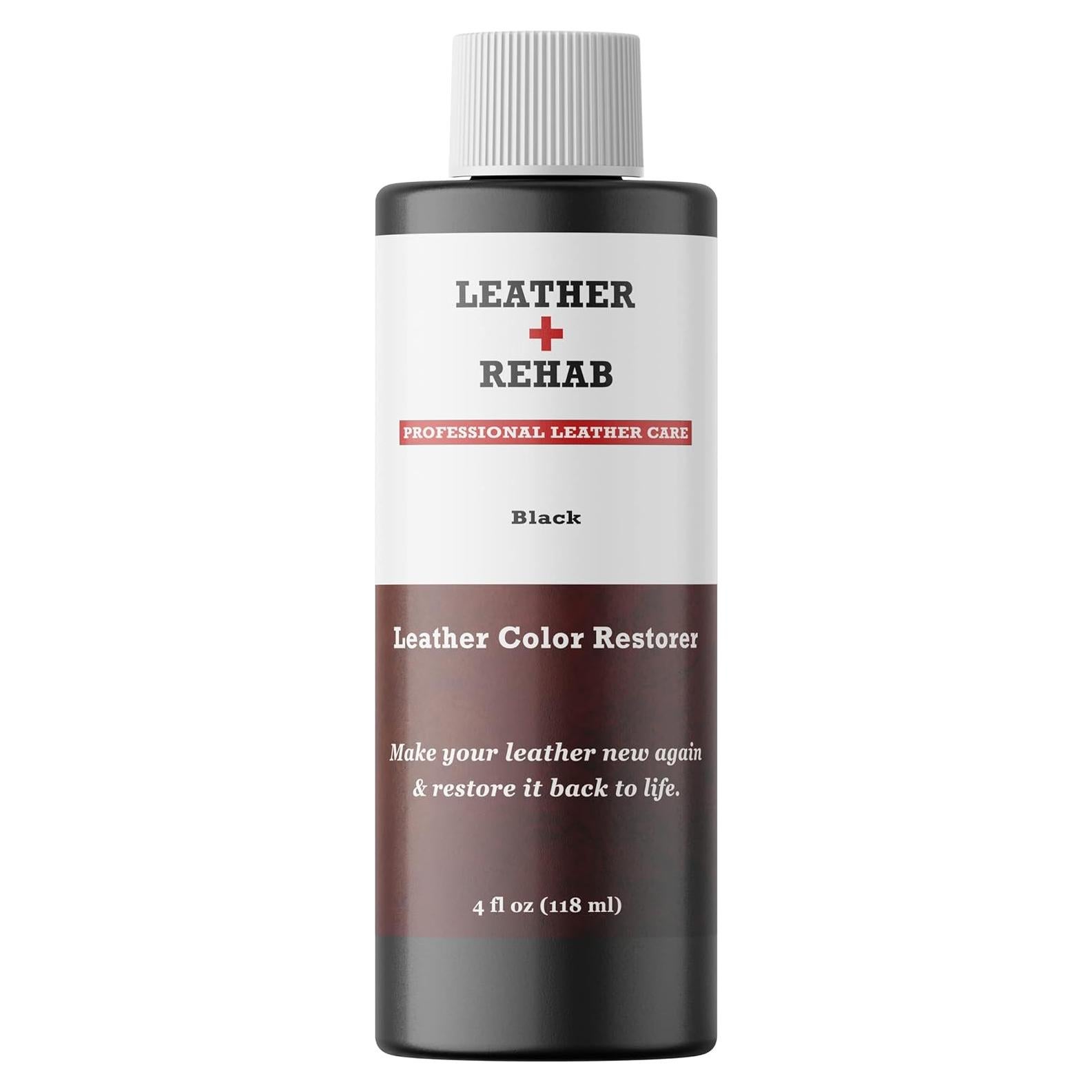 Restaurador de Color de Cuero Negro Leather Rehab 113 g - Restaura Muebles y Zapatos