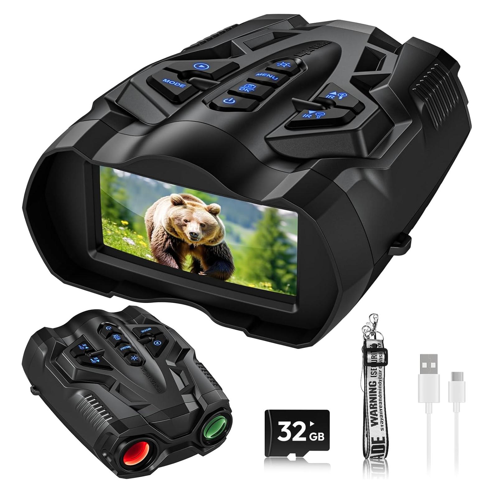 Gafas de Visión Nocturna WISHBETY 4K 3.5" 10X Zoom