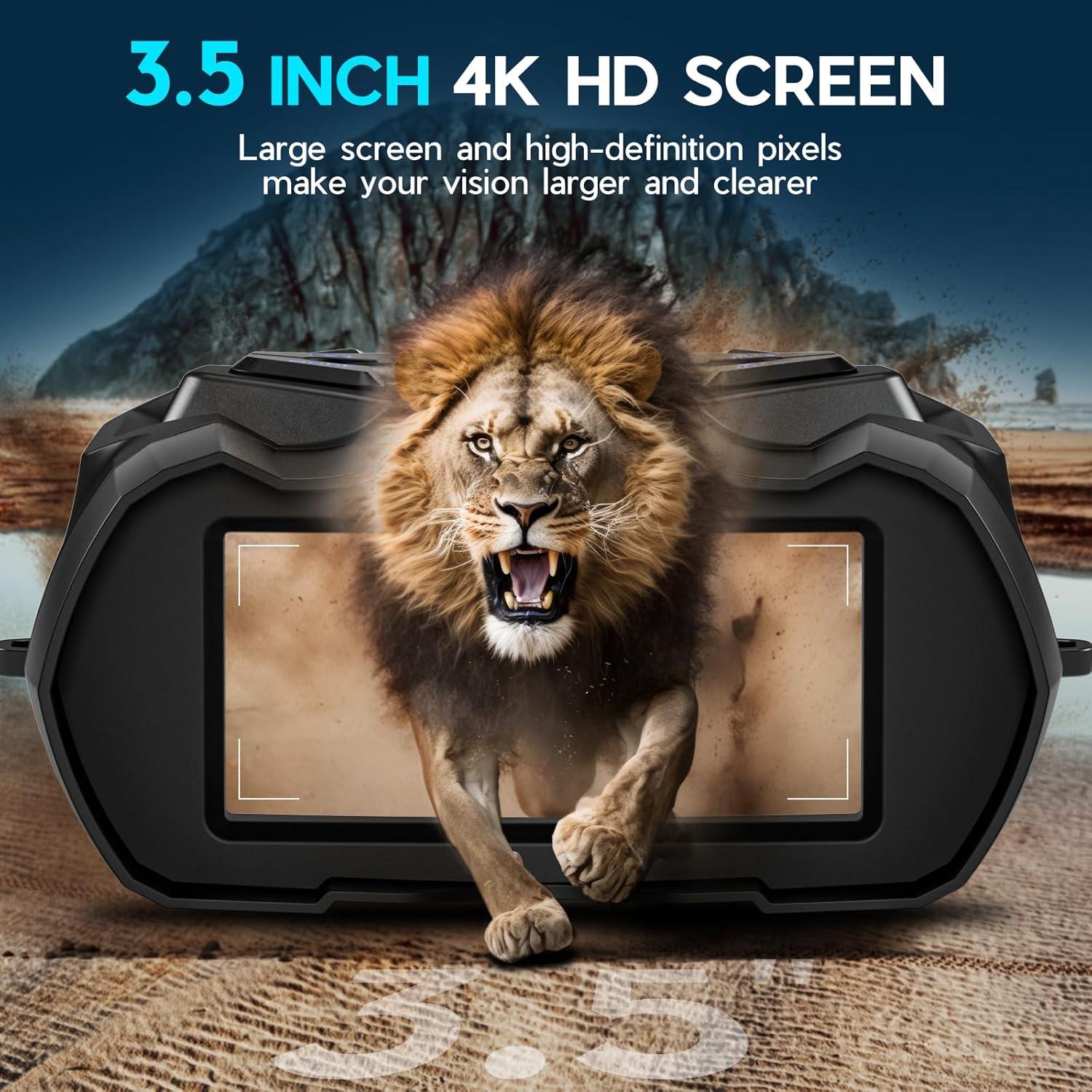 Gafas de Visión Nocturna WISHBETY 4K 3.5" 10X Zoom