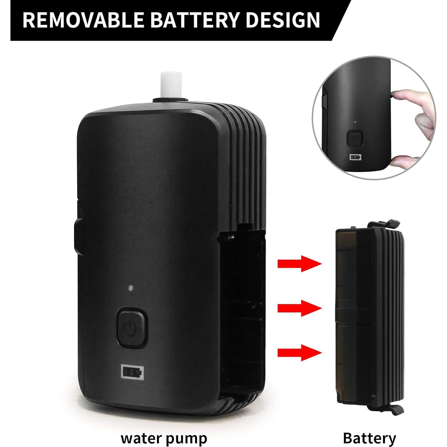 Ducha portátil B.TAWD para camping 4400mAh + cubo 18L