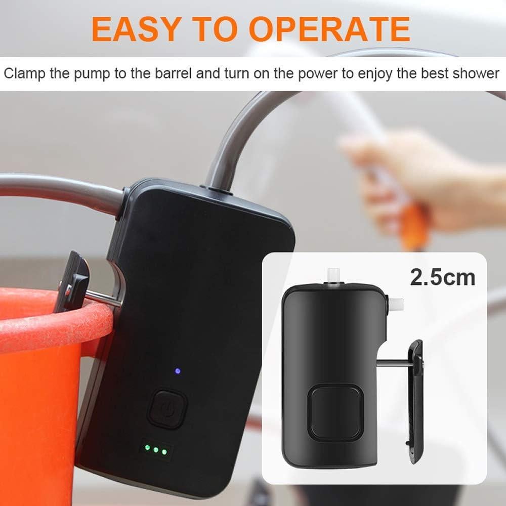 Ducha portátil B.TAWD para camping 4400mAh + cubo 18L