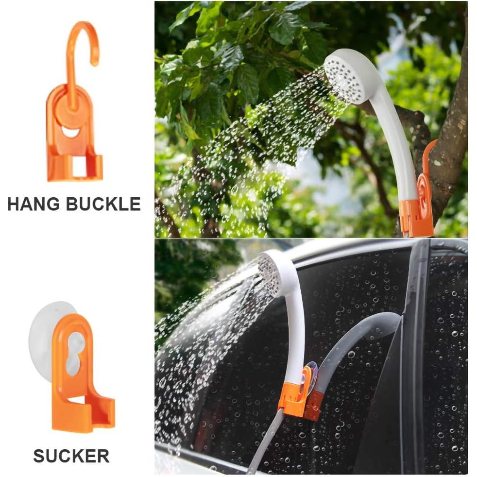 Ducha portátil B.TAWD para camping 4400mAh + cubo 18L