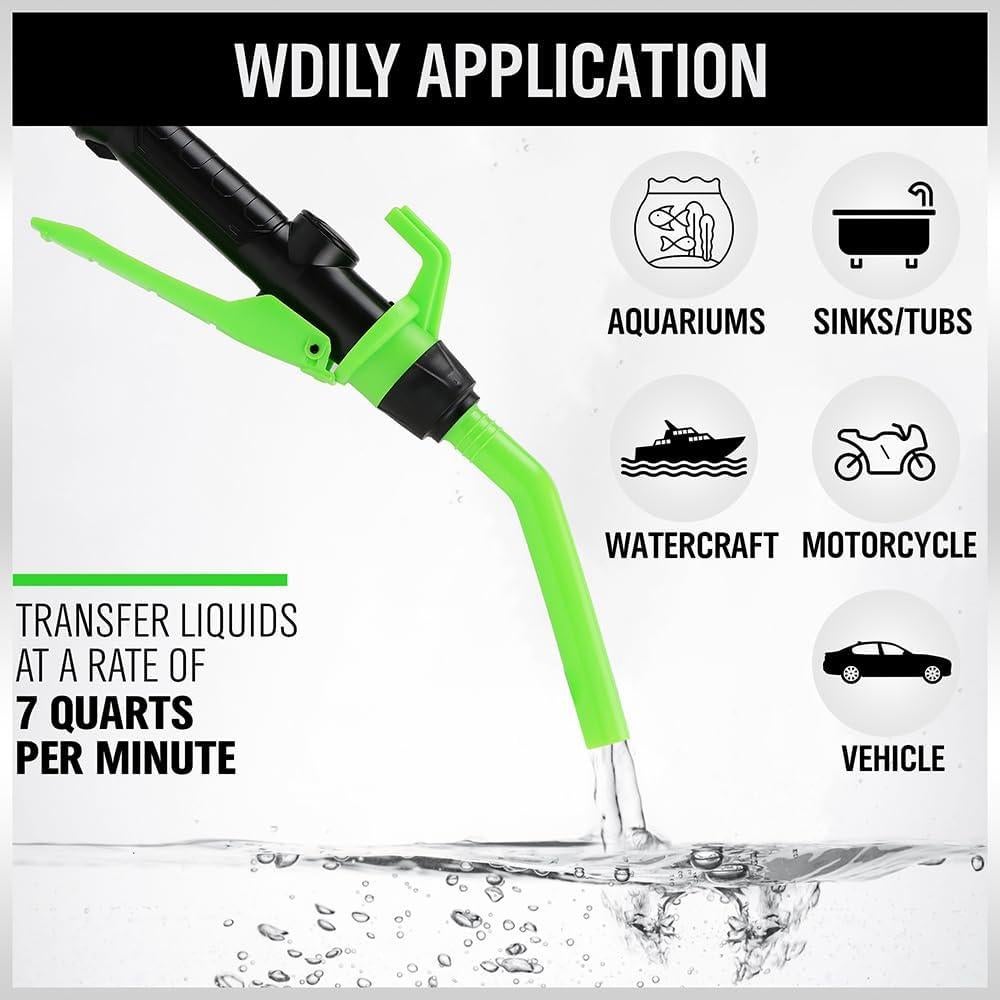 Bomba de Transferencia de Líquido a Batería SWANLAKE 9.1 L/min