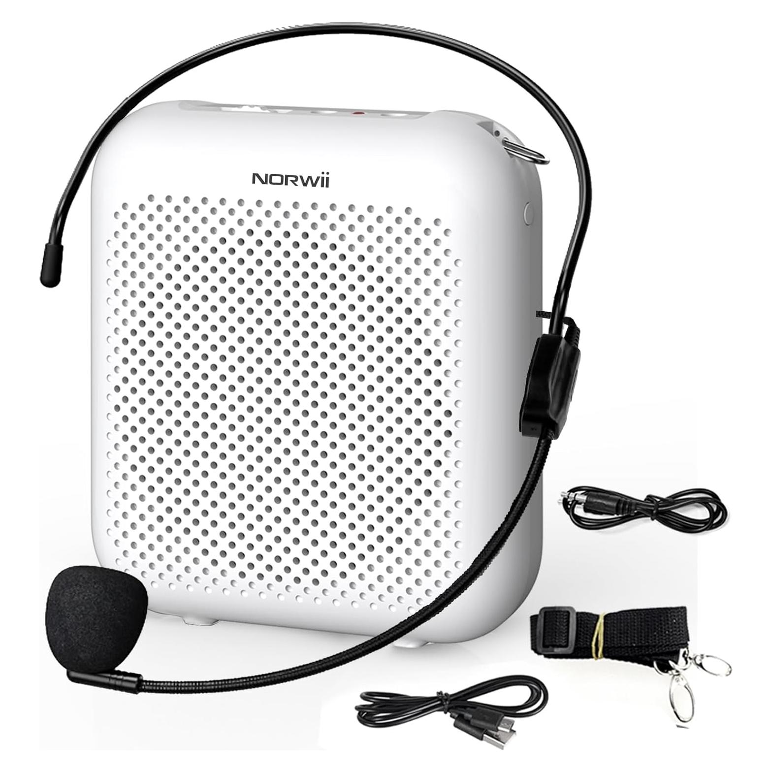 Amplificador de Voz Portátil Norwii S358 2000mAh Blanco