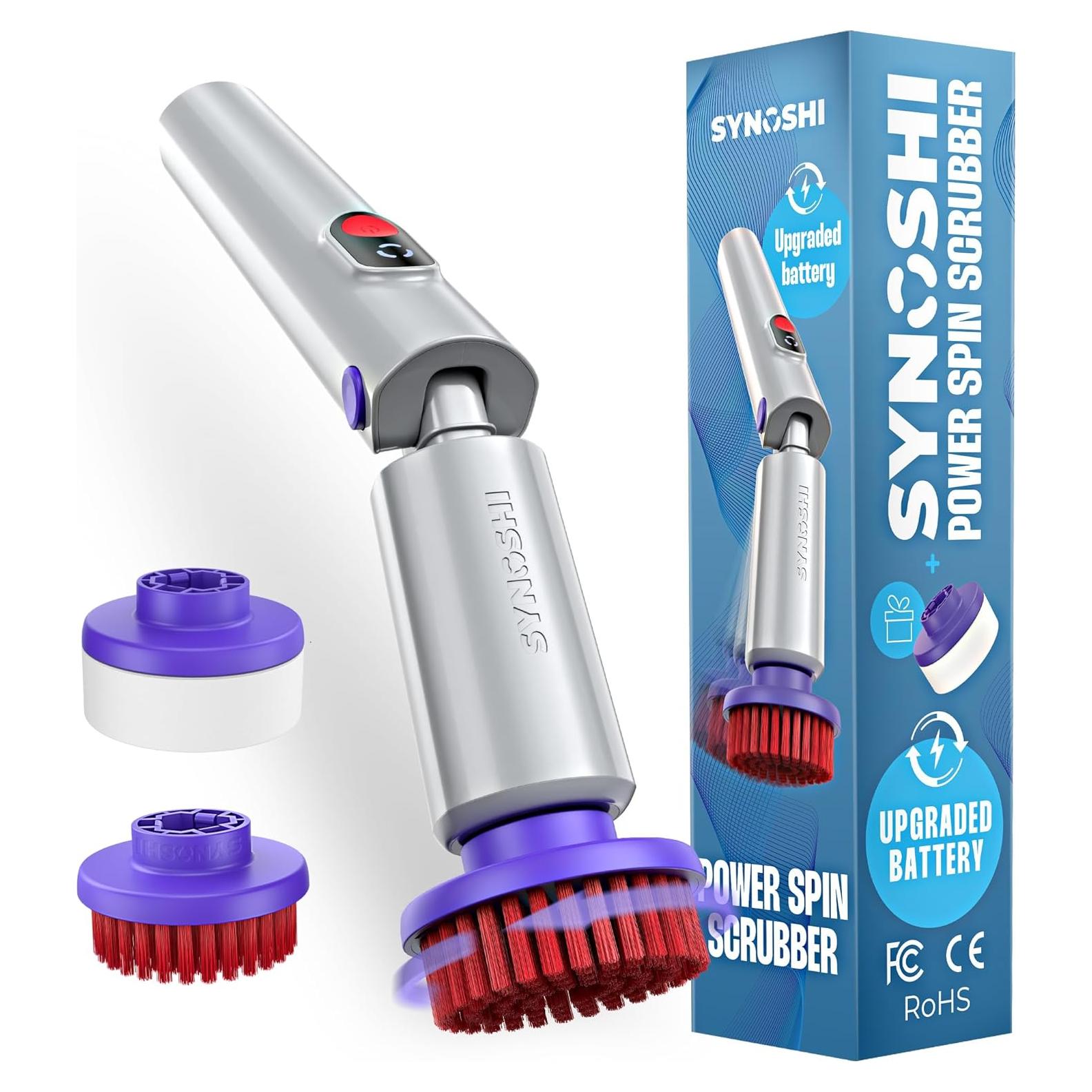 Cepillo Eléctrico de Limpieza Synoshi PRO - Impermeable, 2 Velocidades