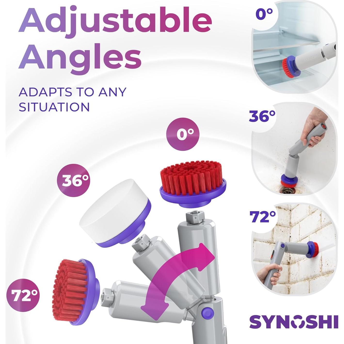 Cepillo Eléctrico de Limpieza Synoshi PRO - Impermeable, 2 Velocidades