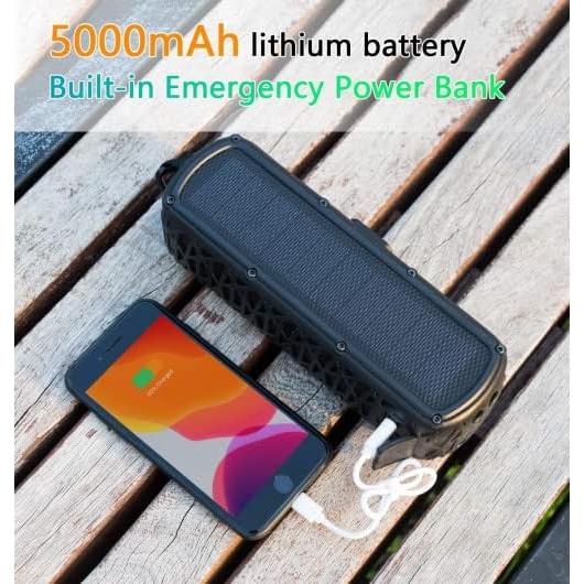 Altavoz Bluetooth Solar ABFOCE ES-T61 5000mAh 60h Negro