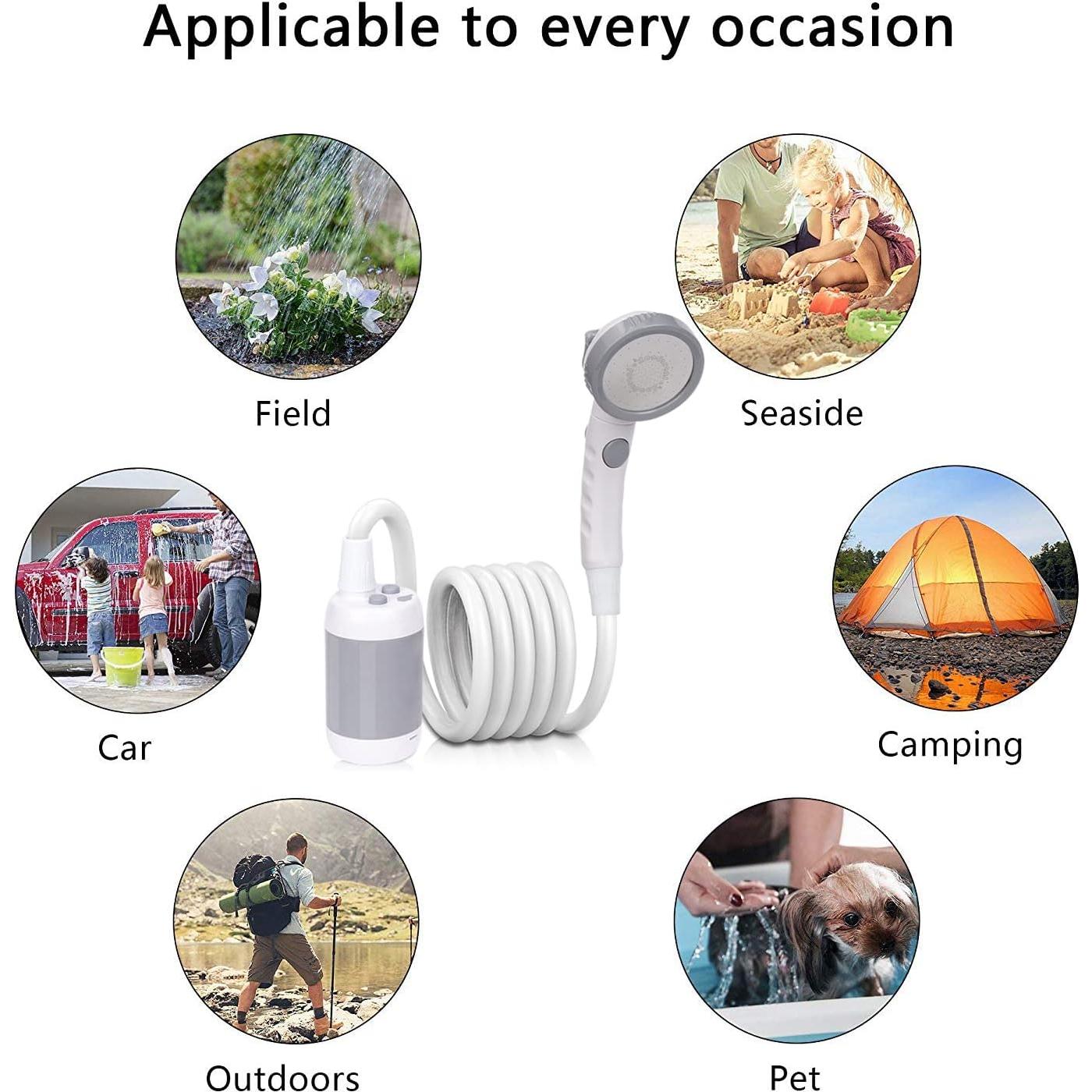 Ducha Portátil Eléctrica Martillo de Hierro 5000mAh