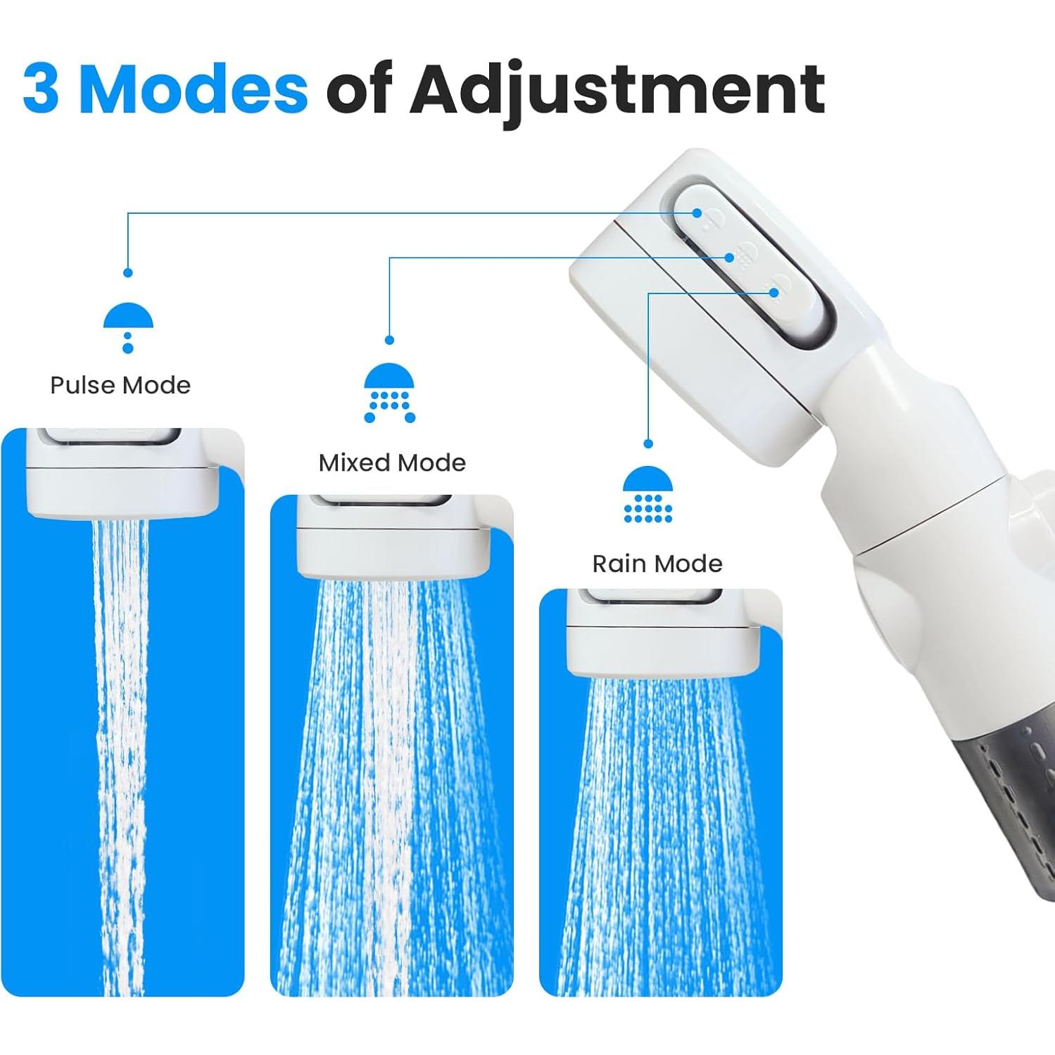 Ducha Portátil Eléctrica Wisebean para Camping - Batería Recargable
