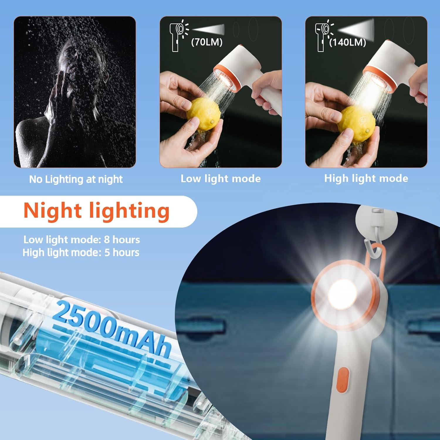 Ducha Portátil 2-en-1 NEBELTREKK con Luz y Filtro 20L