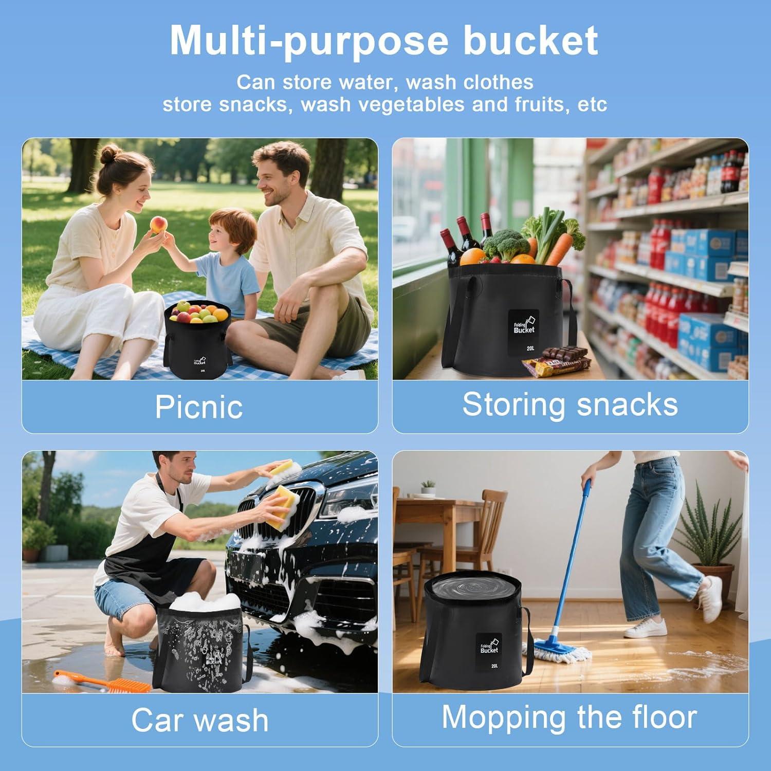 Ducha Portátil 2-en-1 NEBELTREKK con Luz y Filtro 20L