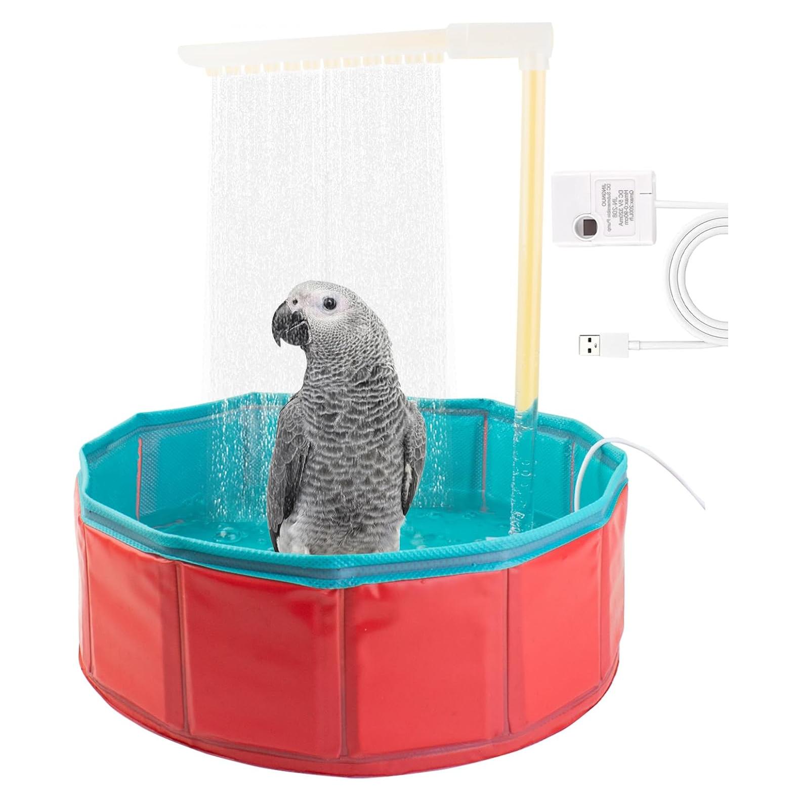 Bañera Automática para Aves FlidRunest con Bomba USB