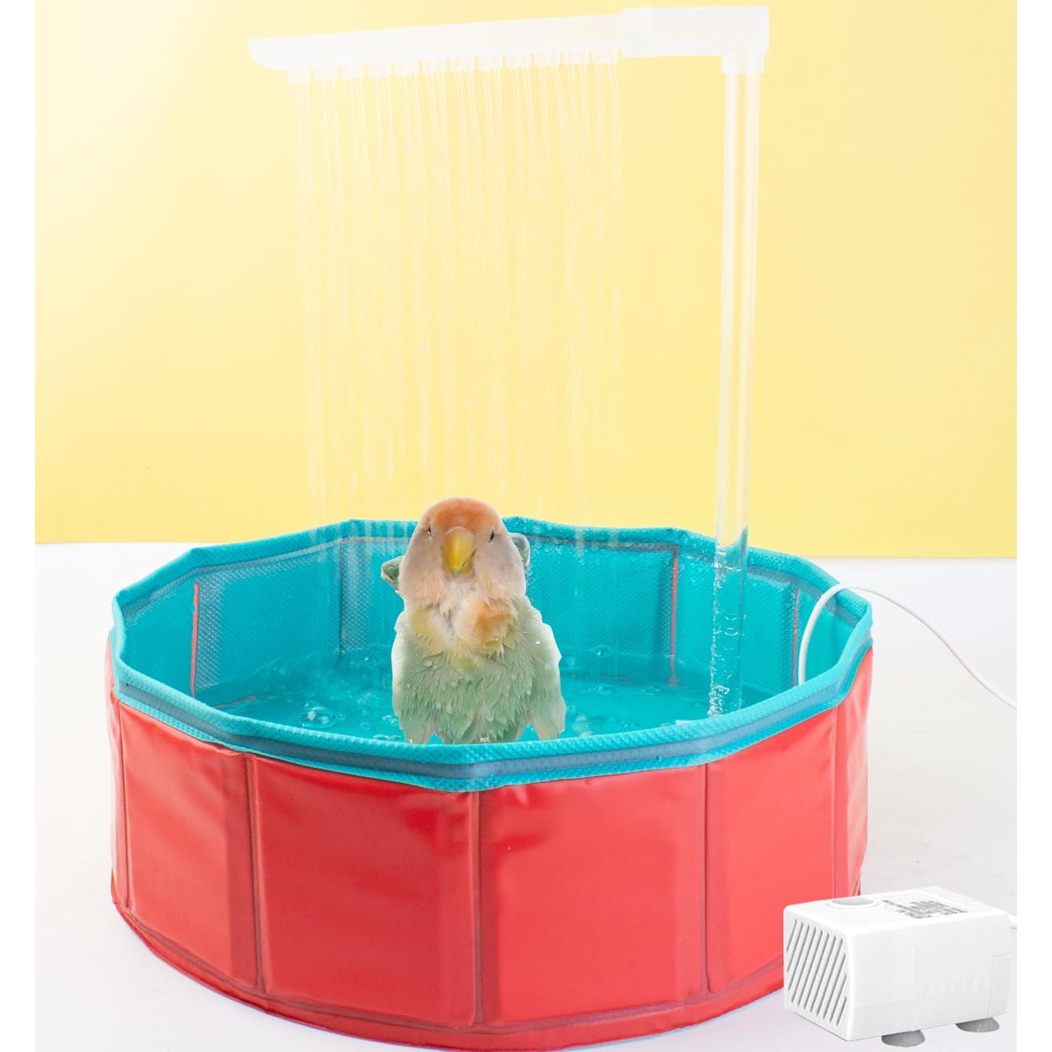 Bañera Automática para Aves FlidRunest con Bomba USB