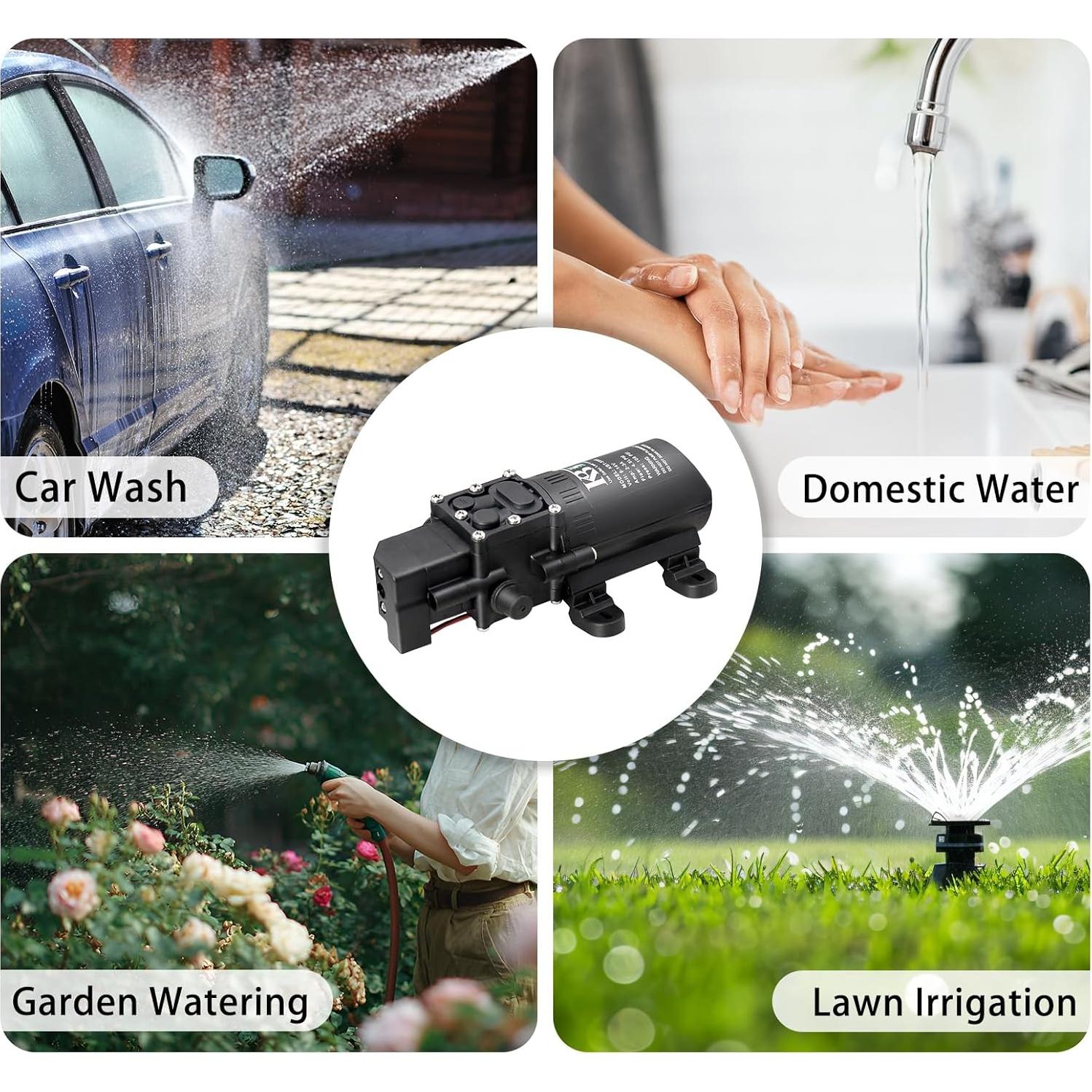 Bomba de Diafragma KBT 12V DC Autocebante 4.5L/Min 108PSI