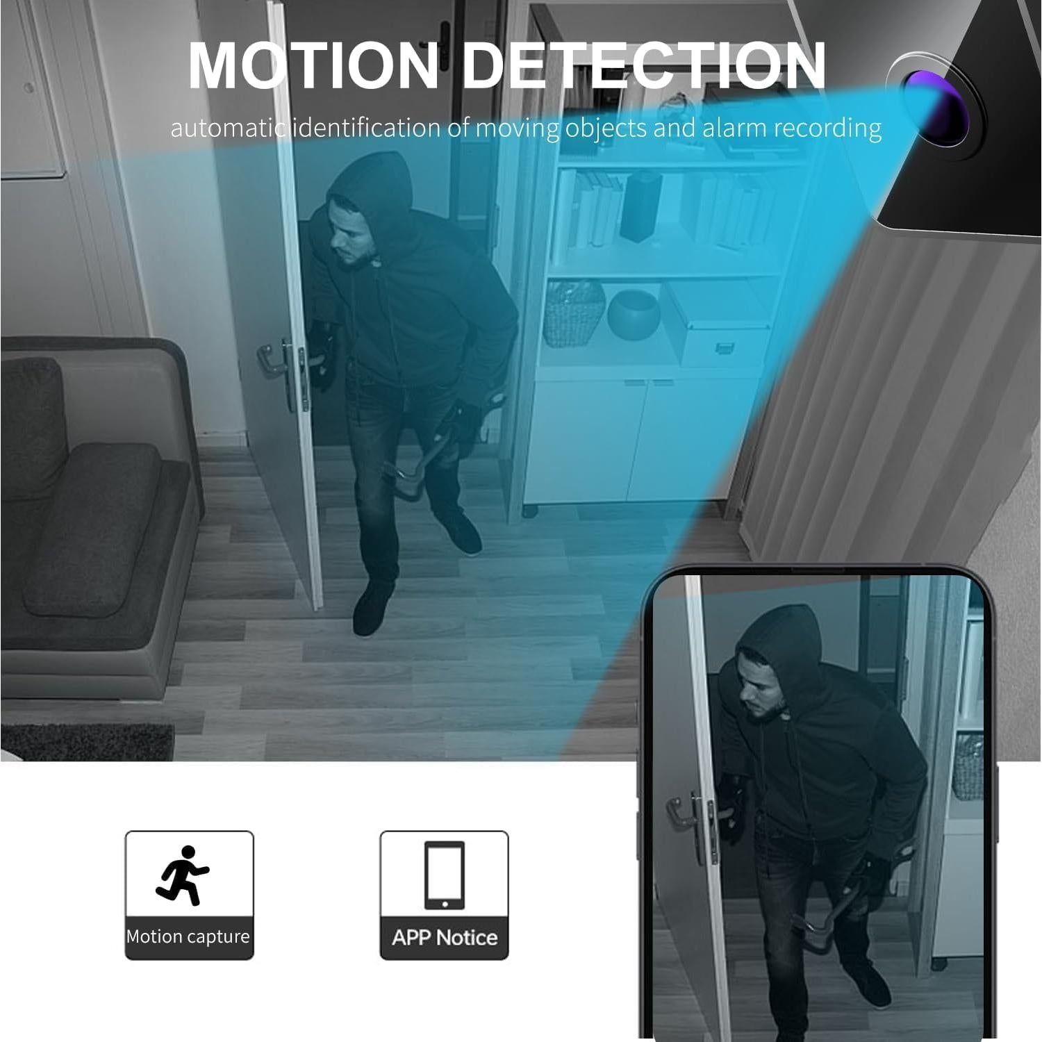 Cámara Oculta OVWE A13 1080P WiFi Inalámbrica con Visión Nocturna