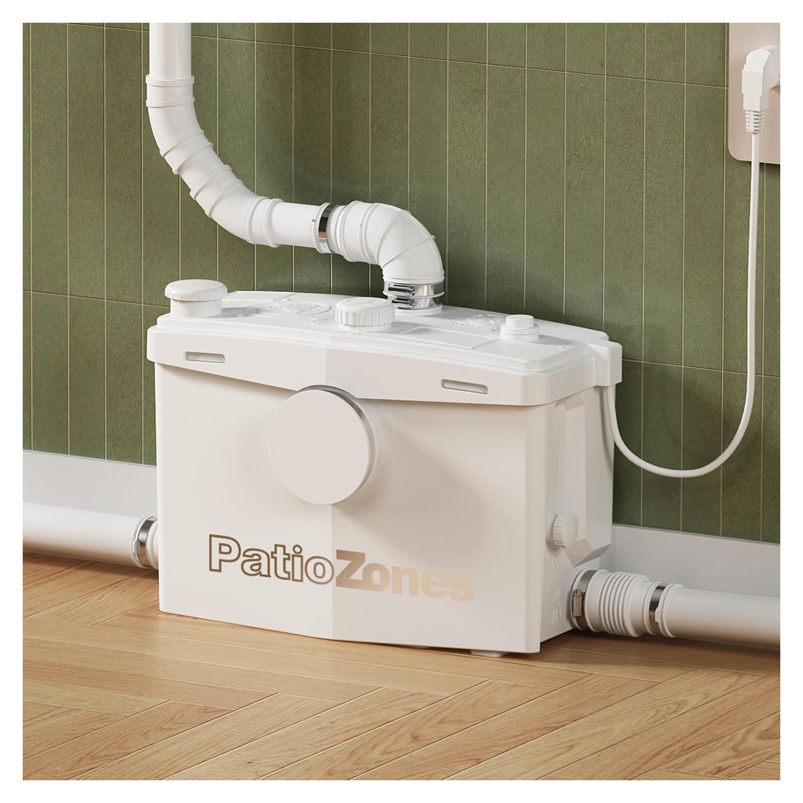 Bomba Maceradora Patio Zone 900W 1.2HP Drenaje 12m